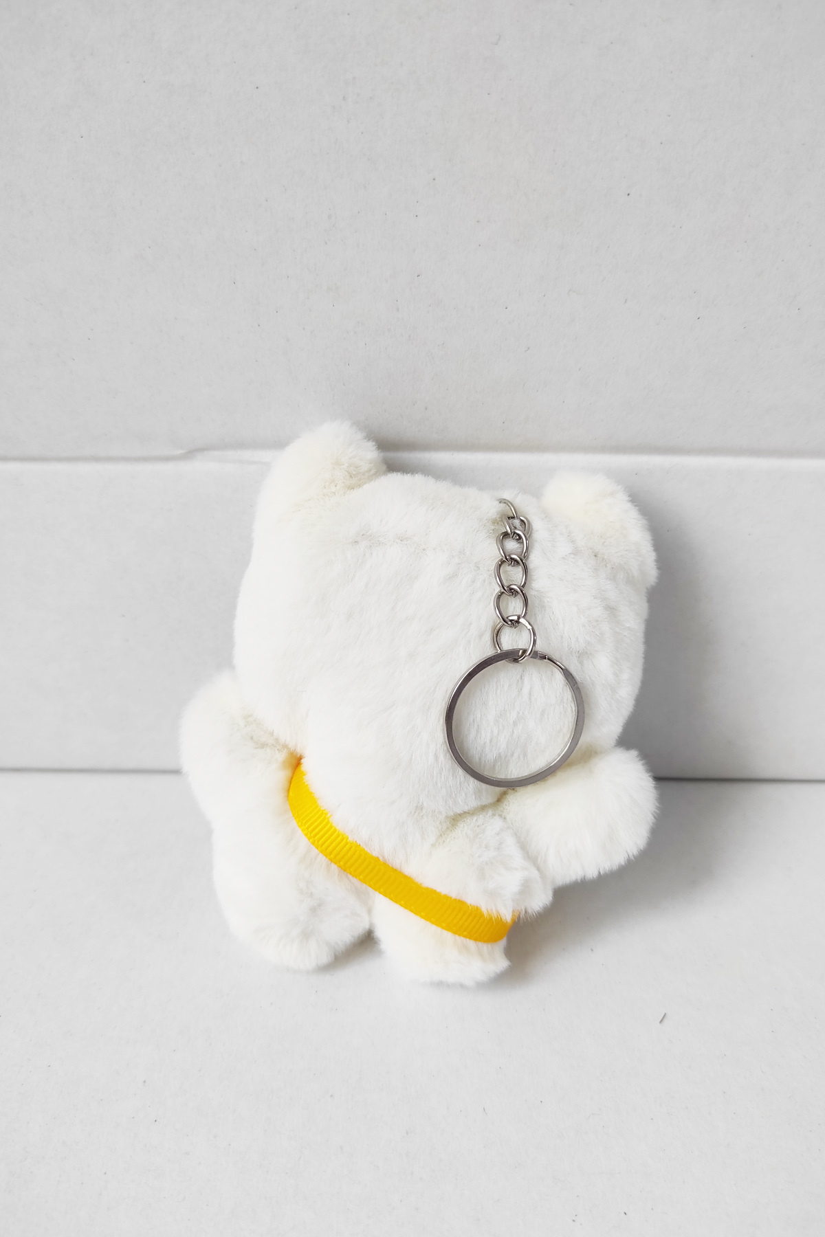 dudu kids Kraft Kutulu Peluş Beyaz MavişKedi Anahtarlık -10 Cm - Oyuncak - Çanta Süsü - Doğum Günü Hediyesi fotoğrafı 3 (önizleme)