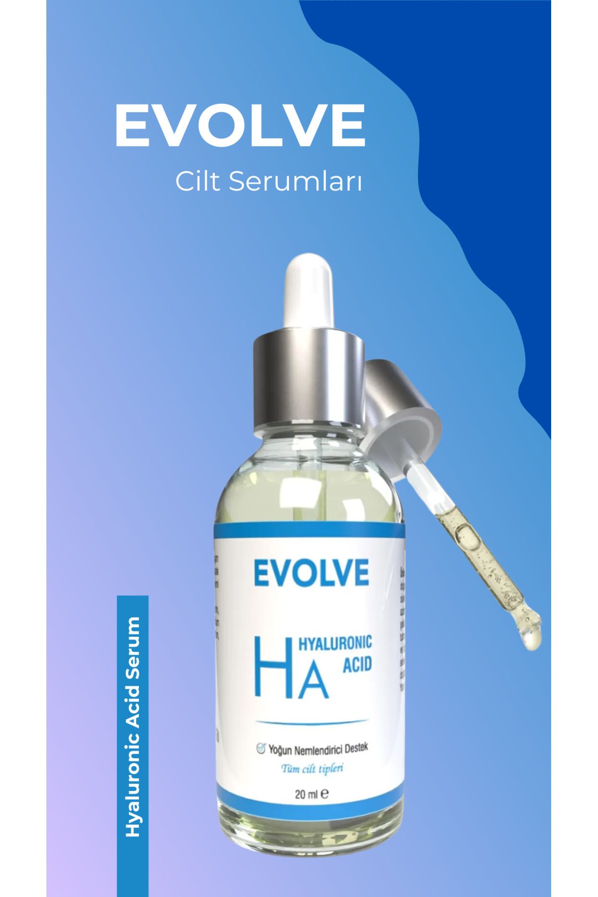 evolve Hyaluronik Asit Serum - Derin Nemlendirici, Anti-Aging ve Cilt Canlandırıcı Etki