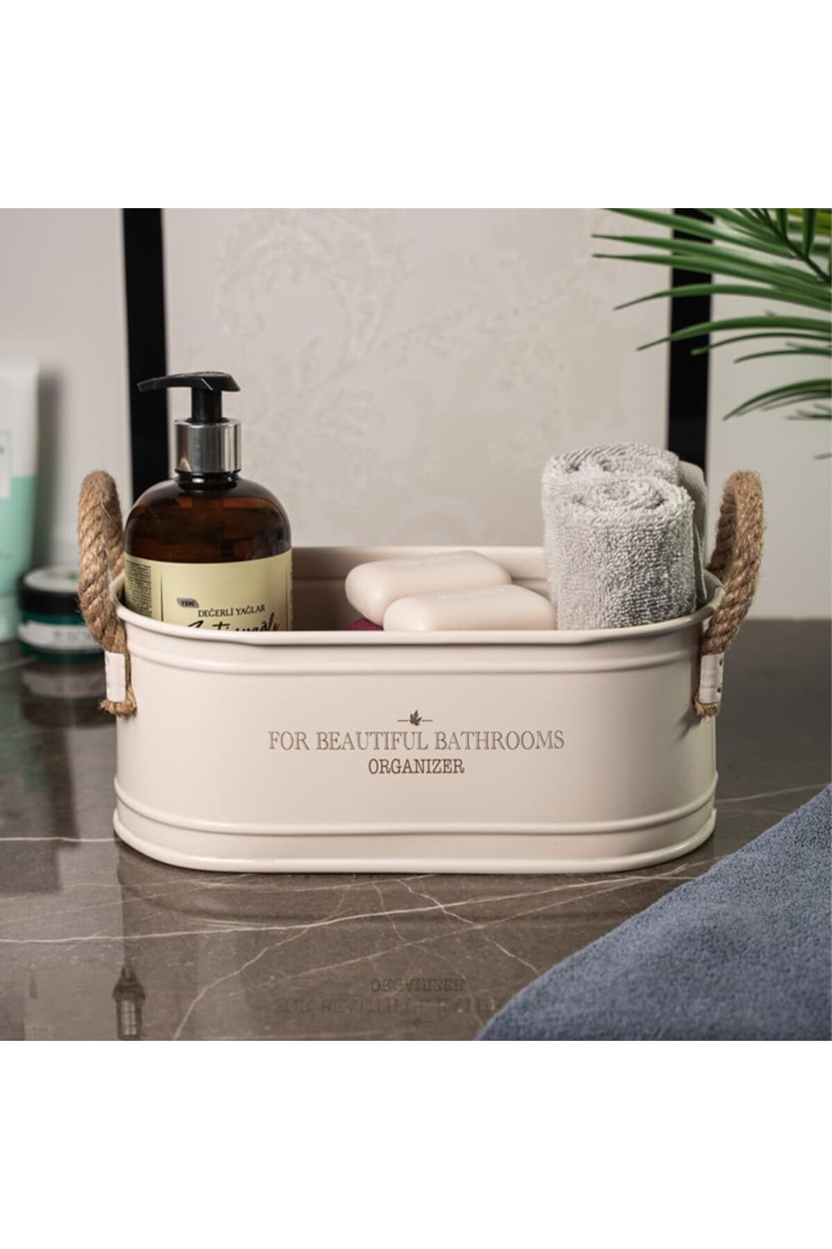 STOREMAX jvnnastore Metal Ip Kulplu Baton Metal Banyo Düzenleyici, Banyo Organizeri (For Beautiful Bathrooms