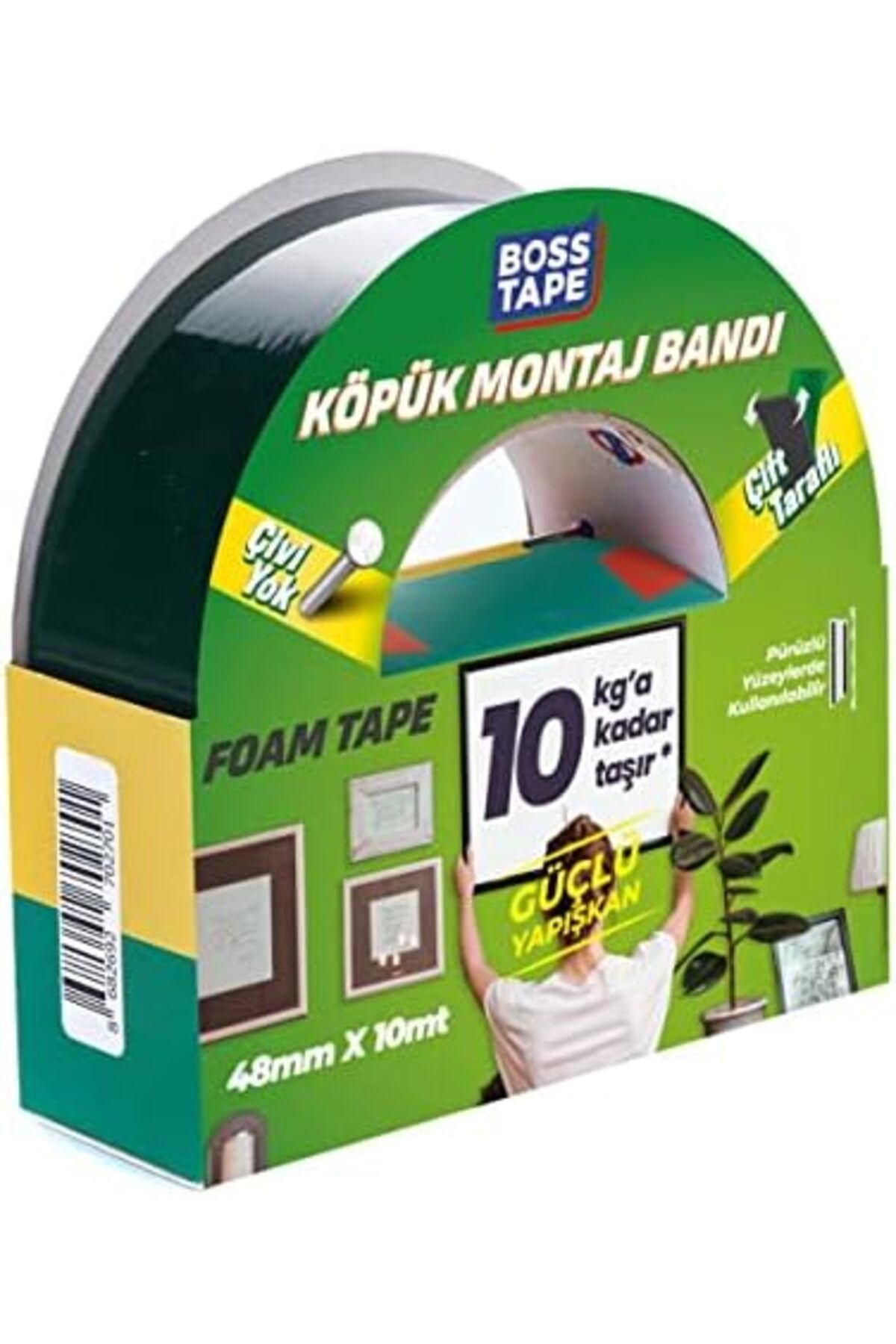 STOREMAX EMLshop Bandı 48mmx10m Aksesuar Montaj Akrilik Köpük KG Solvent Tape 10 Yeni VDesingx 986362