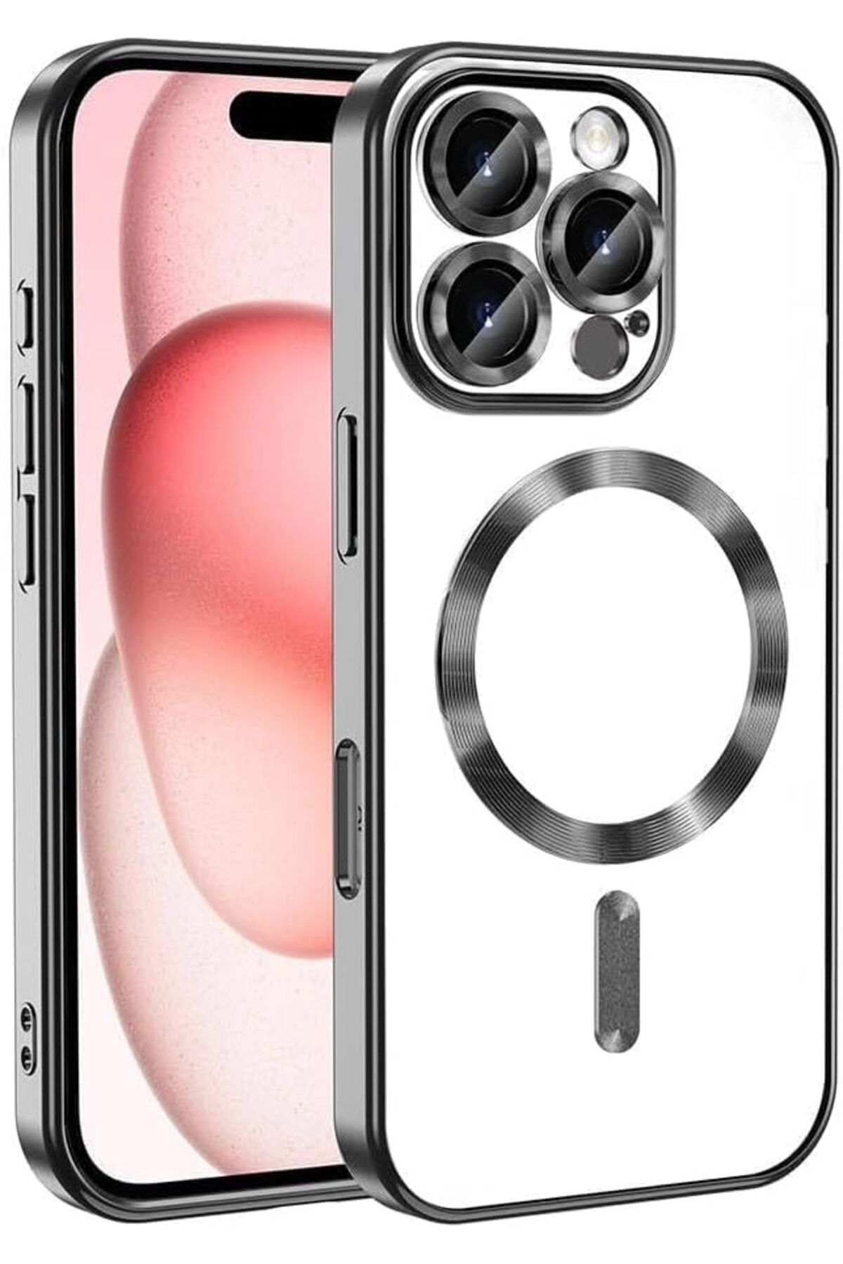 STOREMAX Erhnshp GİYİM & AKSESUAR iphone 16 Pro Max (6.9) inç ile uyumlu kablosuz şarj destekli kamera le