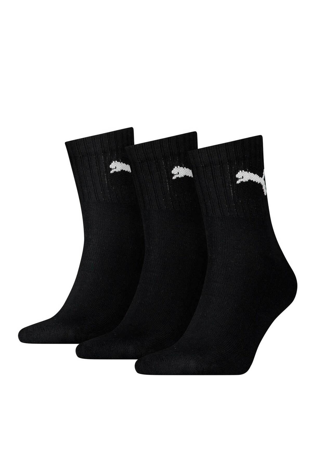 Puma-Unisex Sportsocken, 6 Paar - Short Crew Socks, Tennissocken, einfarbig 3