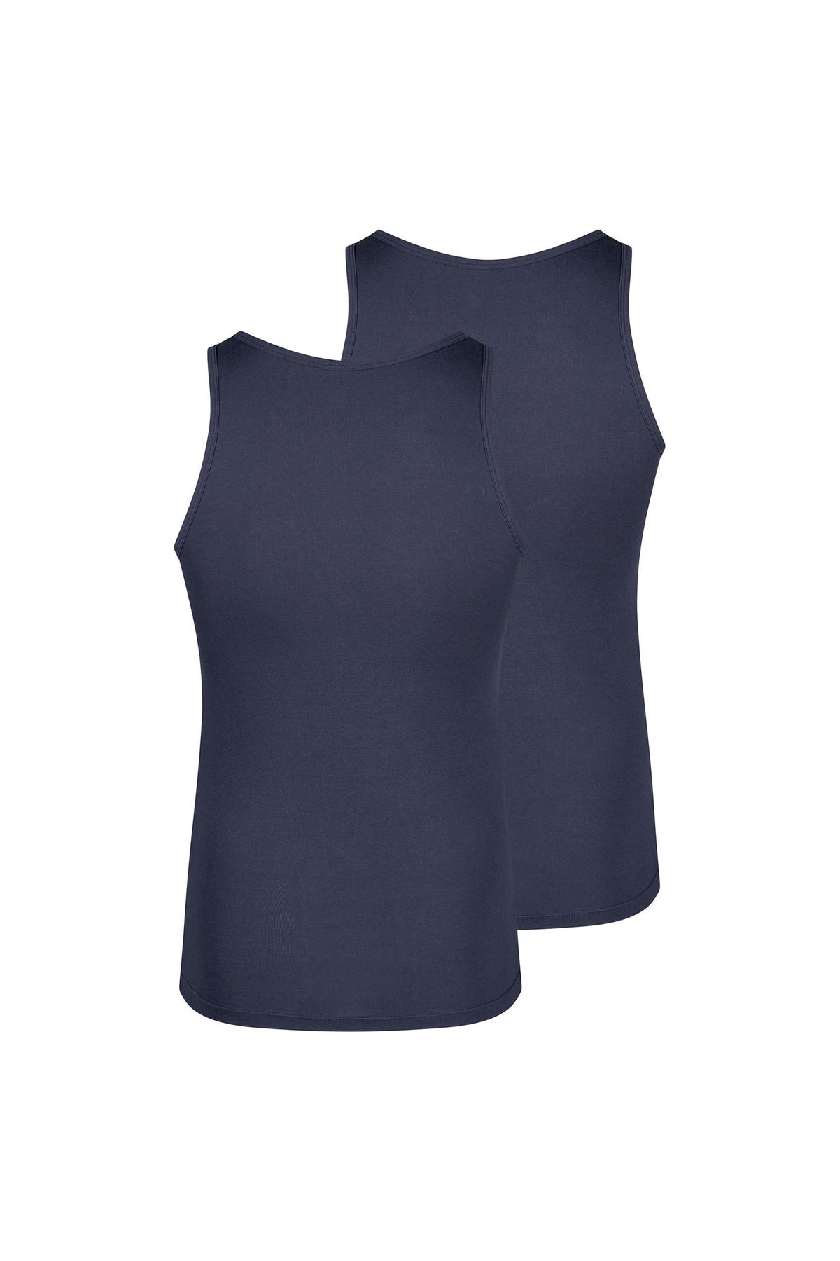 Skiny-Herren Unterhemden, 2er Pack - Tank Top DP, ärmellos, Feinripp, Baumwolle 3