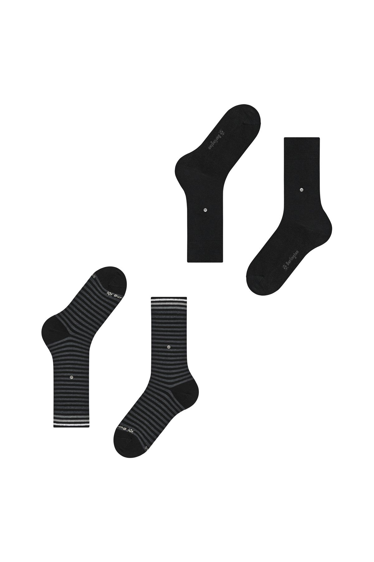 Burlington-Herren Socken, 2er Pack - Everyday Stripe SO Mixed, Baumwolle, One Size 5