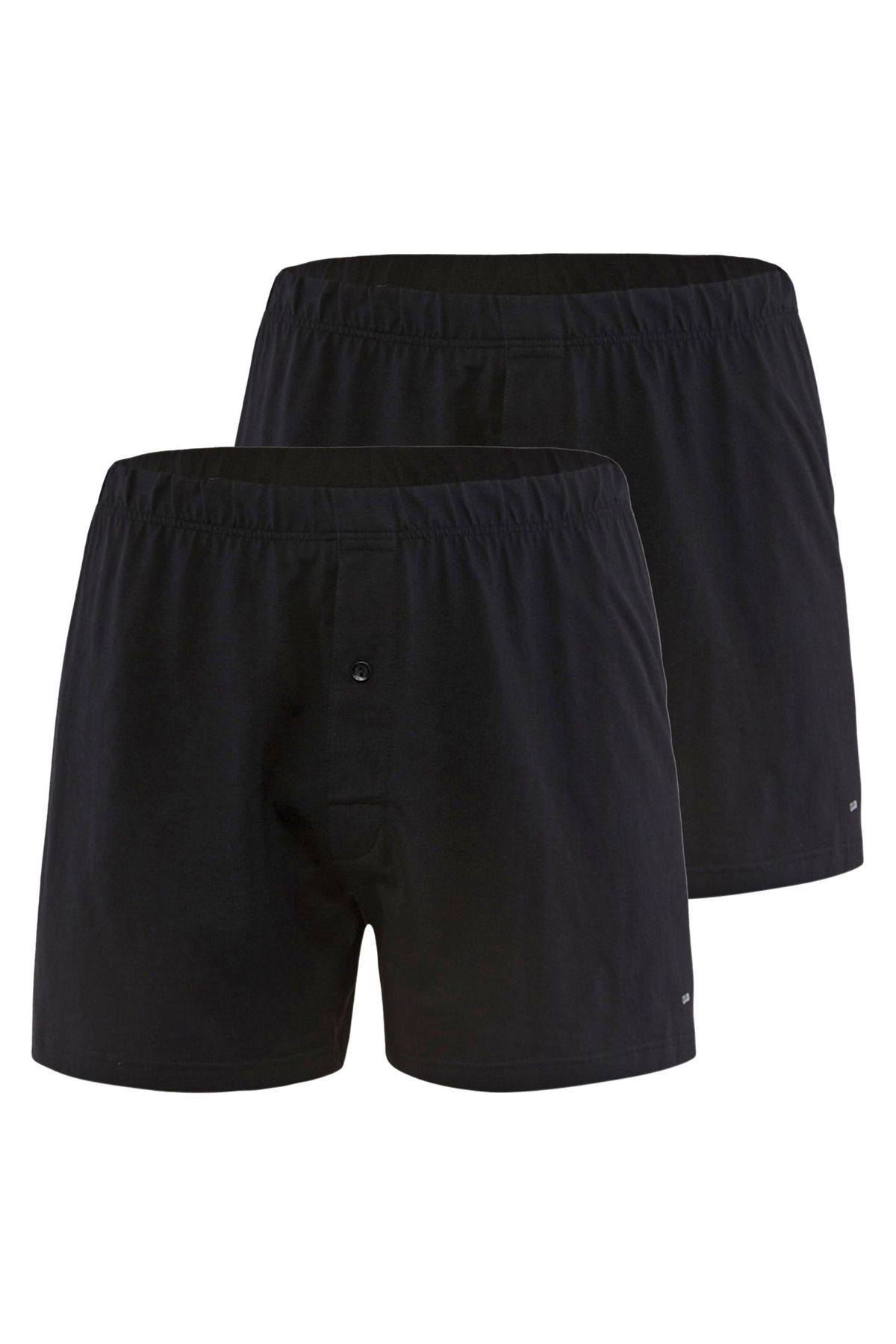 Calida-Herren Jersey Boxershorts , 2er Pack - Cotton Code, einfarbig, 100% Baumwolle 1