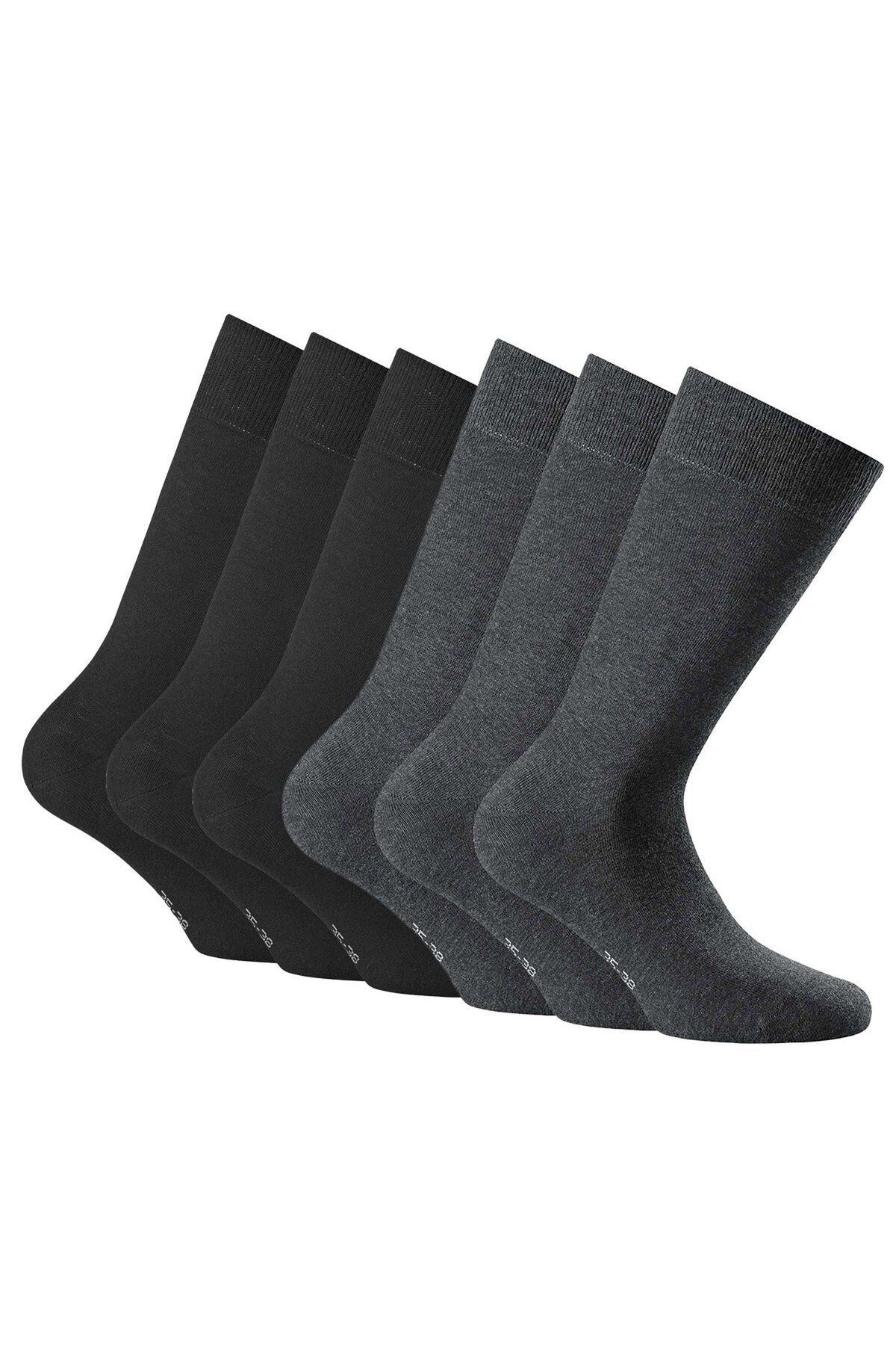 Rohner-Basic Unisex Socken, 6er Pack - Cotton II, Kurzsocken, Basic, einfarbig 4