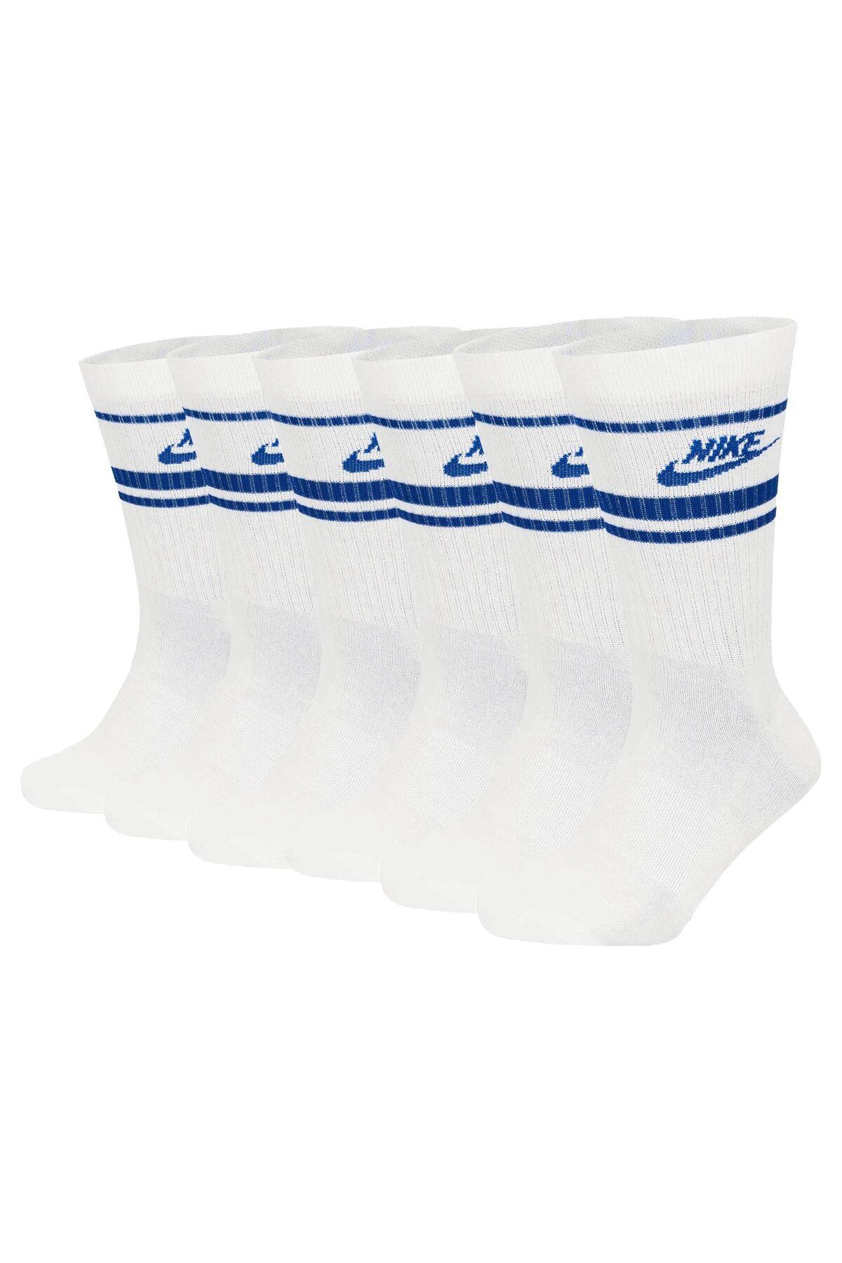 Nike-Unisex 6er Pack Sportsocken - Everyday Essential Stripe, einfarbig 3