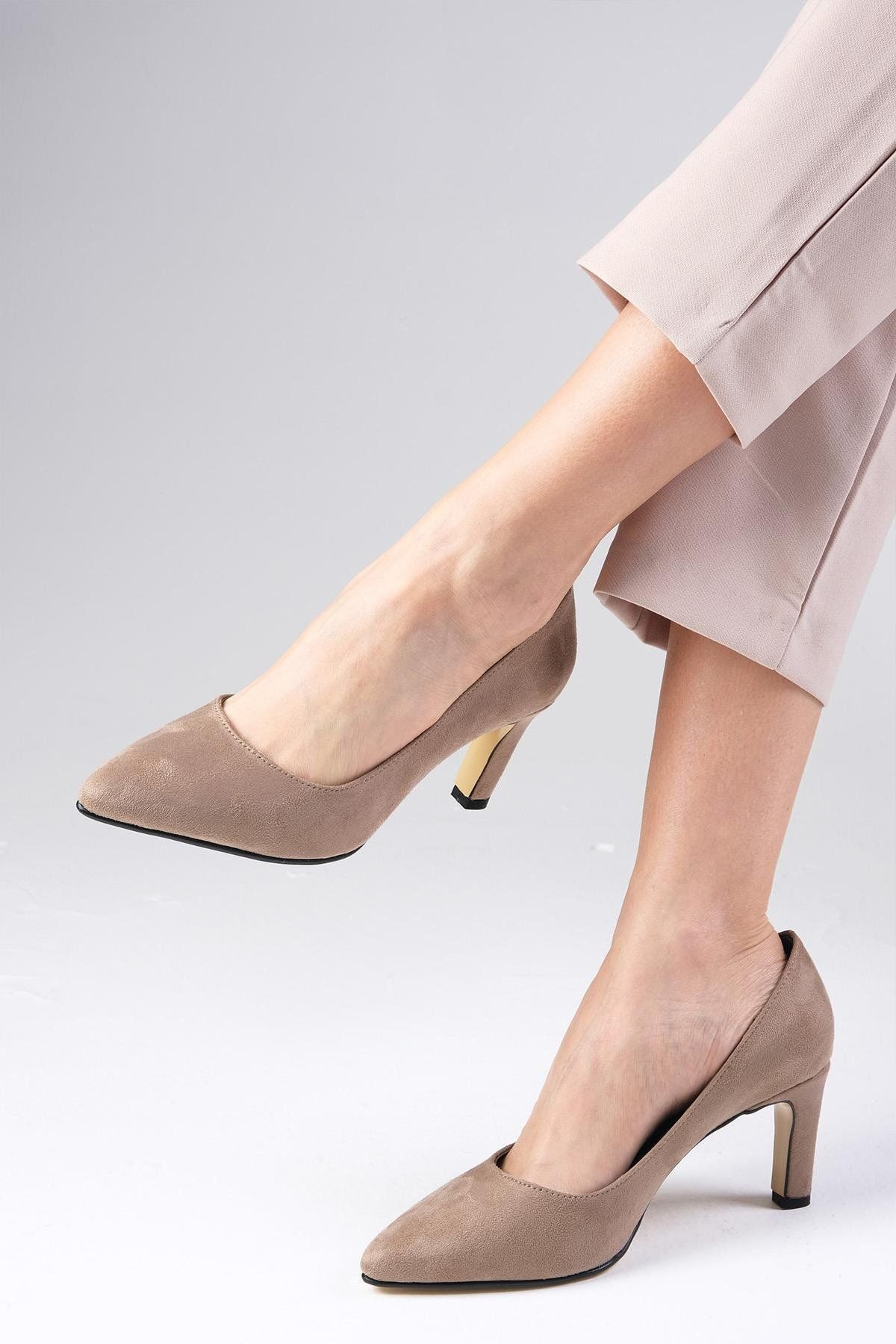 استیلتو چند رنگ زنانه کفش های پاشنه بلند لیتا Mink Color Stiletto Mio Gusto