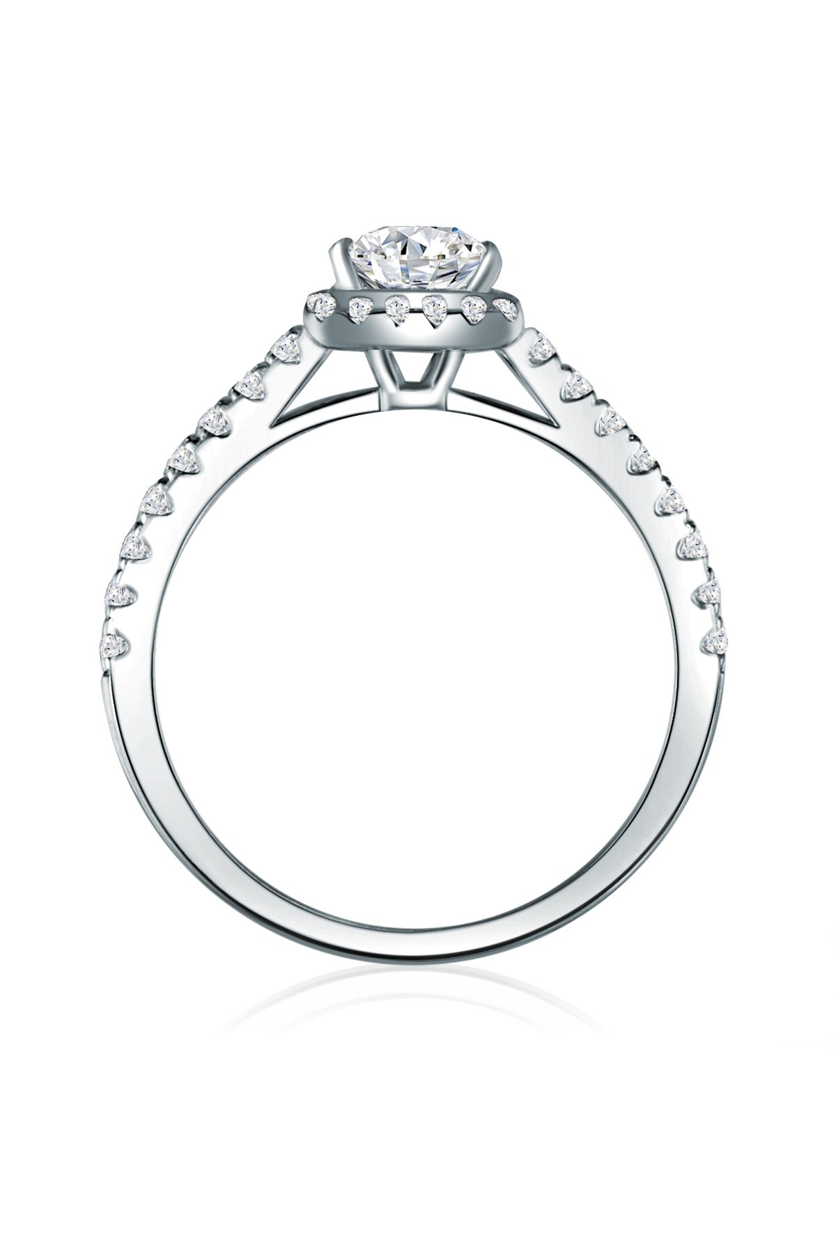 Trilani-Silberring Ring Sterling Silber Zirkonia weiß 3