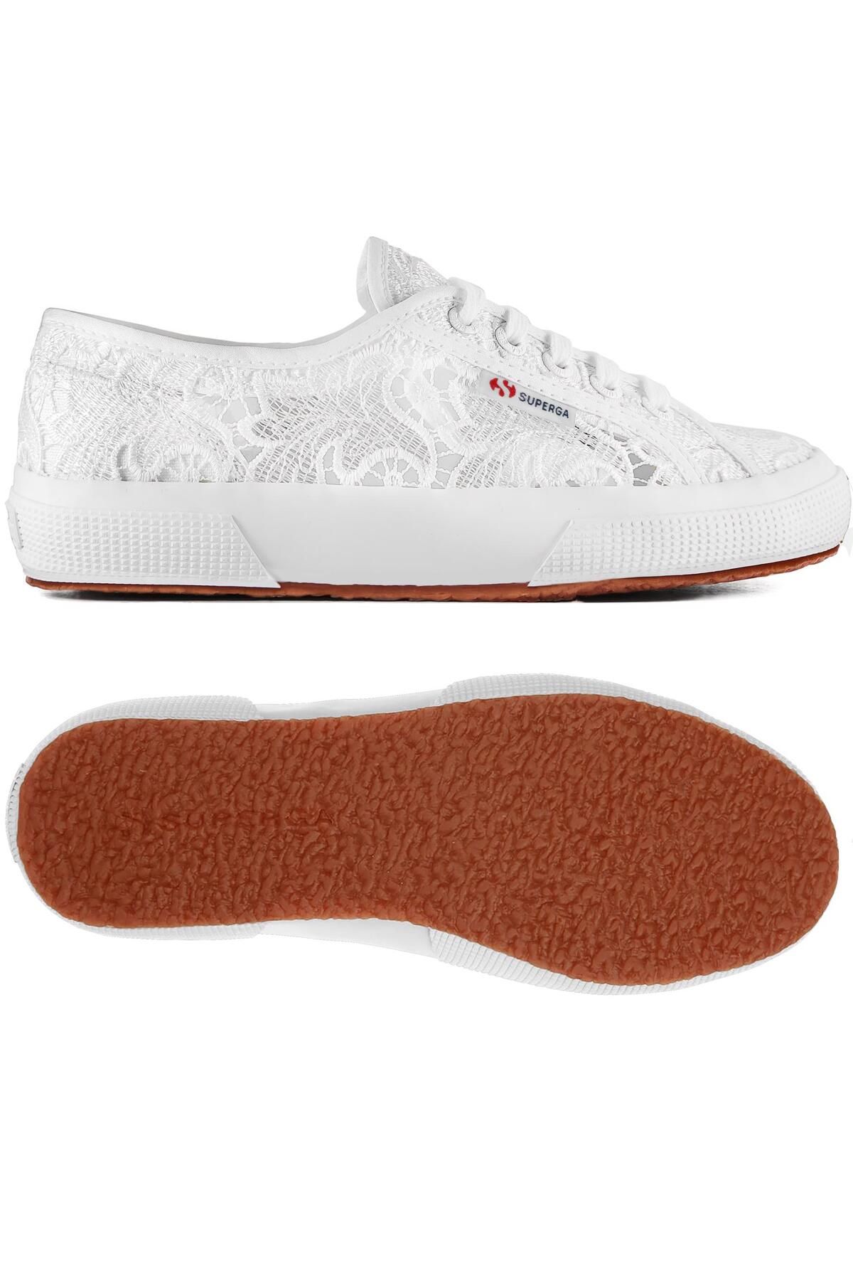 Superga-Białe tenisówki typu makrama unisex, model 2750 4