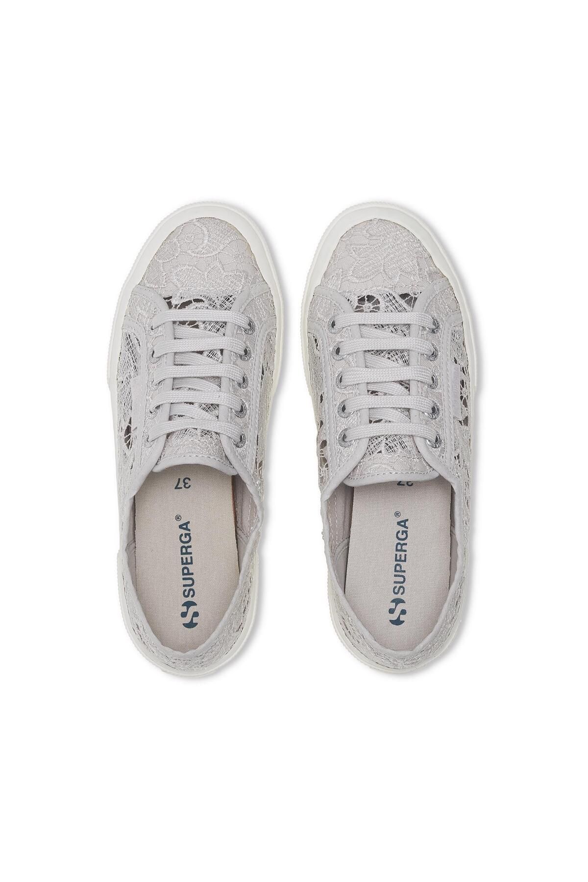 Superga-Grauer Makramee-Sneaker Modell 2750 Unisex 4