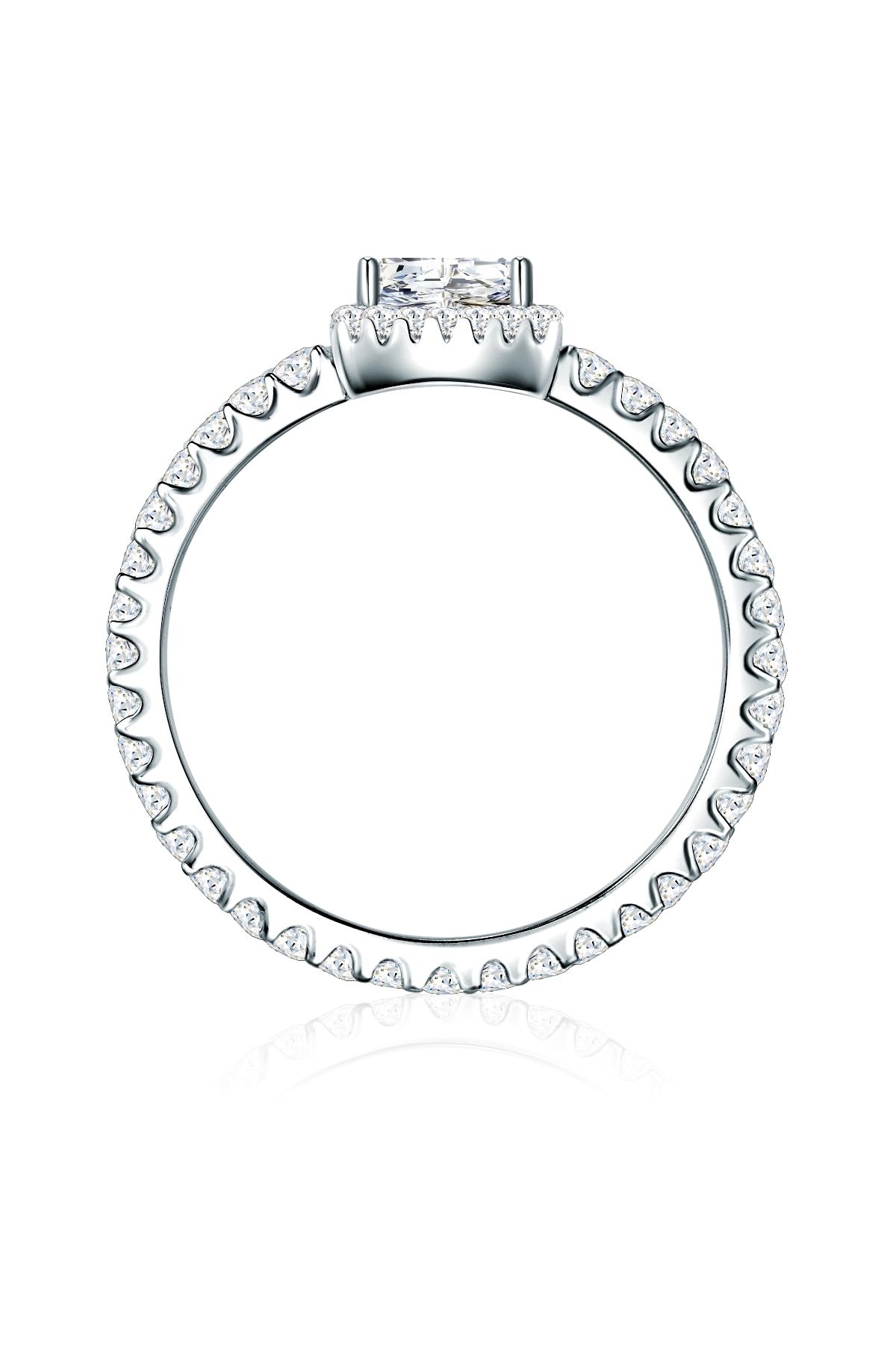 Trilani-Silberring Ring Sterling Silber Zirkonia weiß 3