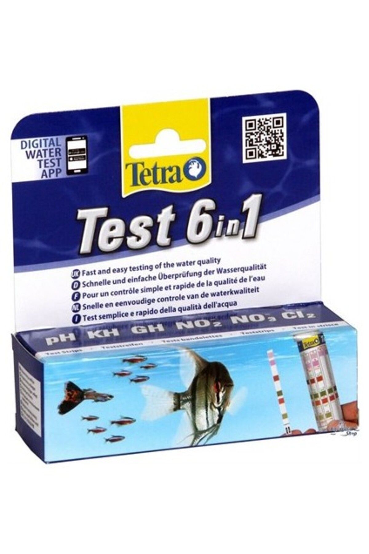 Tetra Test 6 In 1 Tatlı Su Strip Test 25 Adet