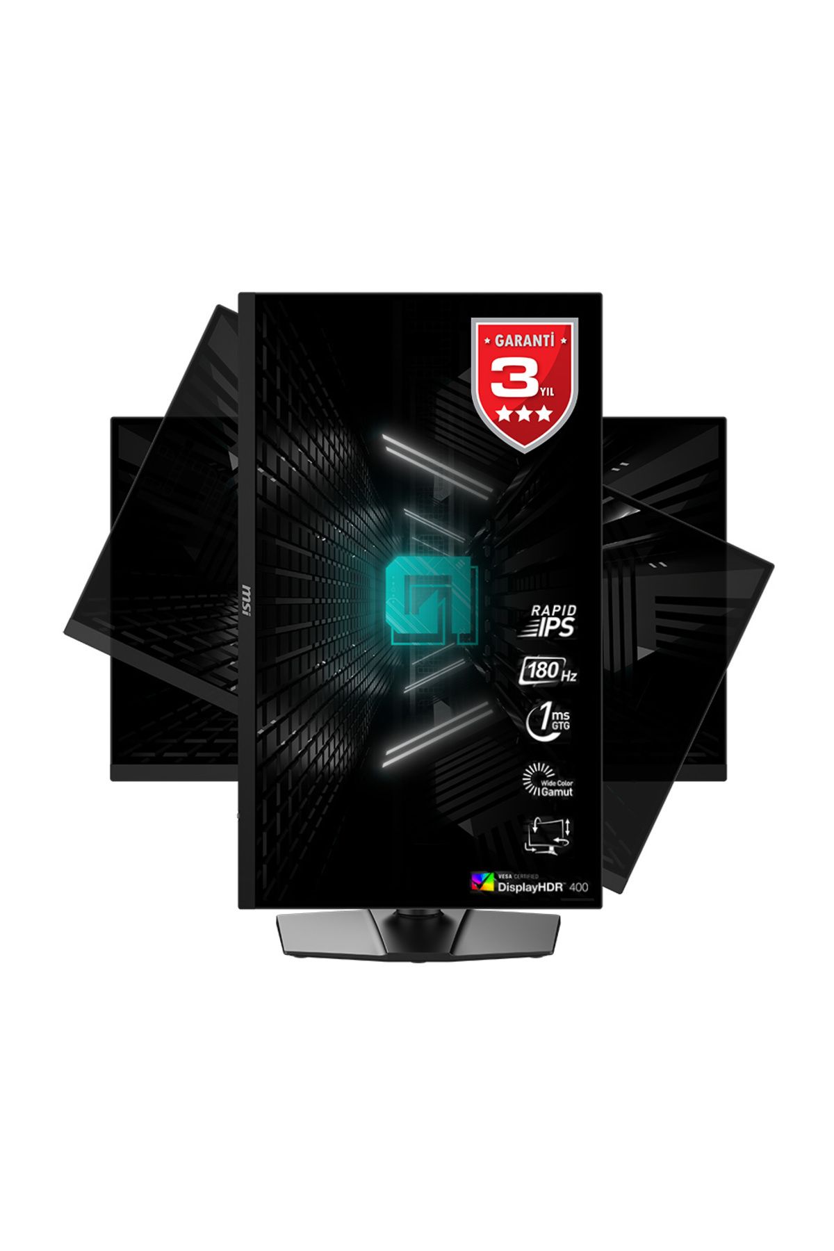 MSI 27 G274QPF E2 2560x1440 (WQHD) 16:9 FLAT RAPID IPS 180HZ 1MS FREESYNC PIVOT GAMING MONITOR