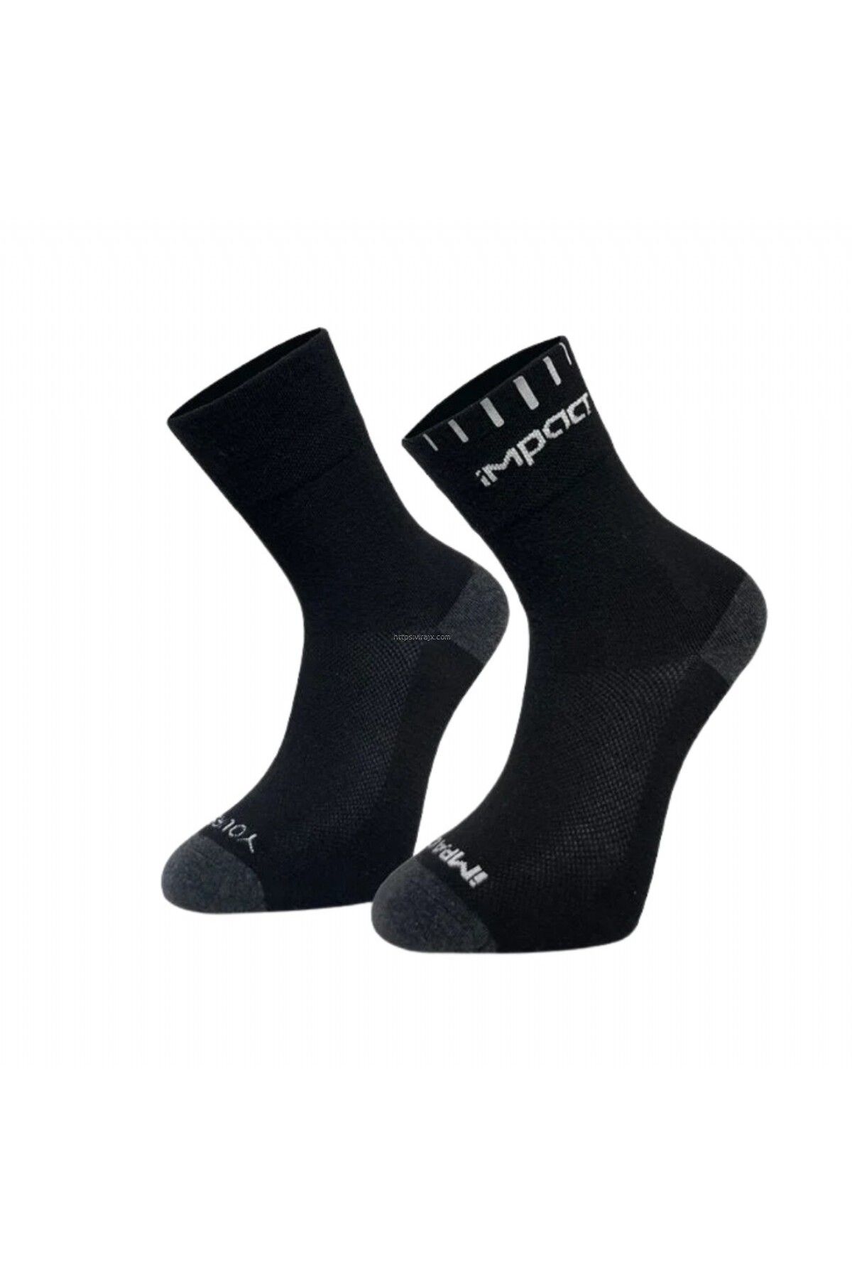 Impact Socks Kısa Bisiklet Çorabı Siyah