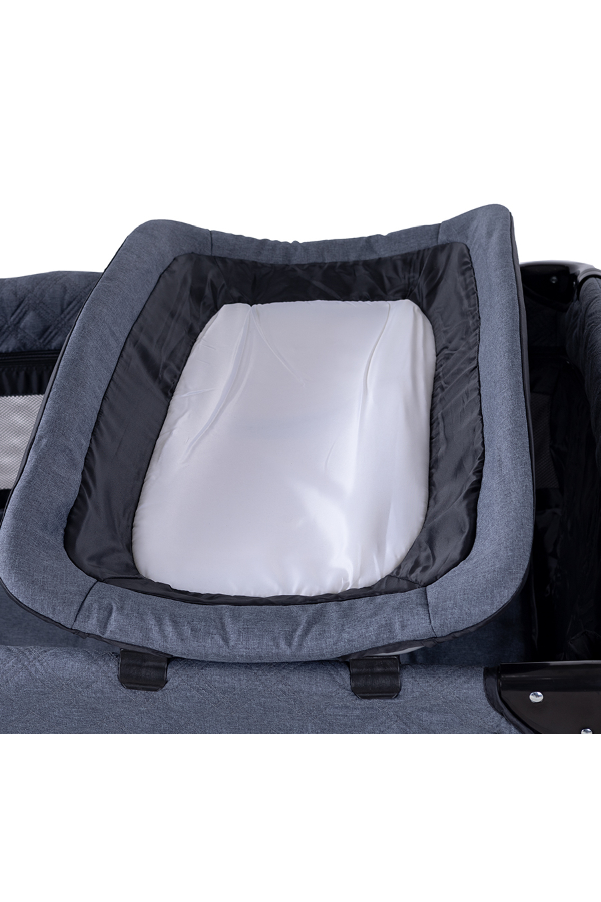 Prego Armada 70x120 cm Oyun Parkı Beşik ve Park Yatak - Sallanabilir Ara Katlı Lüks Bebek Yatağı fotoğrafı 6 (önizleme)