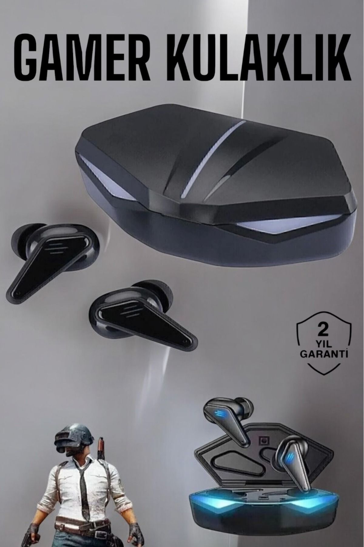 esey ticaret Bluetooth Gamer Oyuncu Kulaklığı ANC Özelliği Yüksek Ses Kaliteli