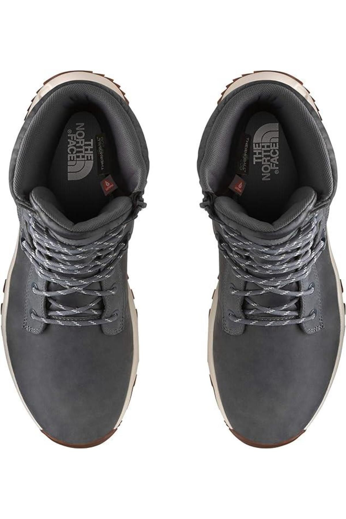 کفش های فضای باز خاکستری مردانه بوت پوتین Thermoball اورجینال The North Face