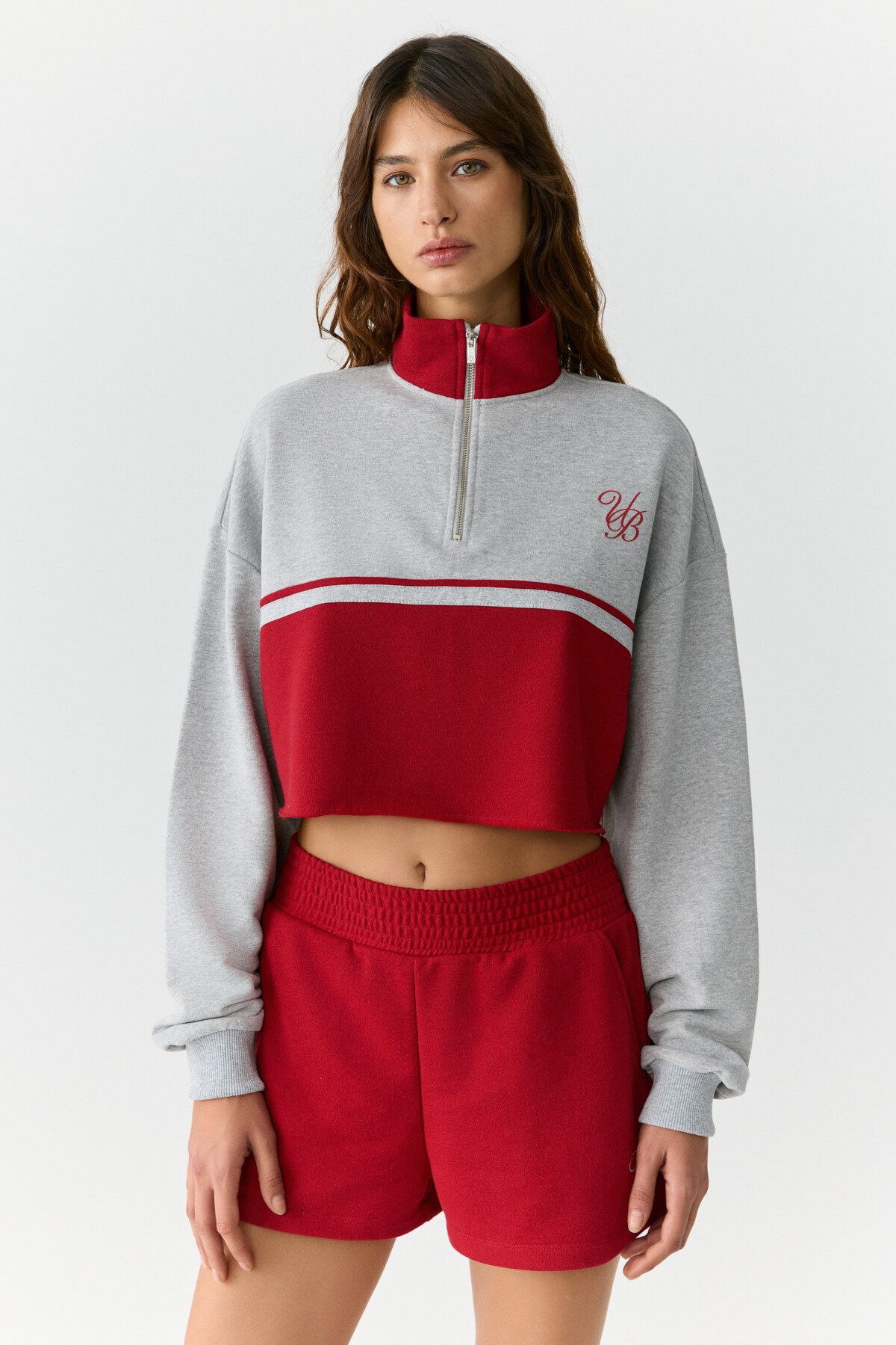 Urban Beat-Urbanbeat Damen-Shorts mit elastischem Bund und Taschendruck, Relaxed Red Shorts 4