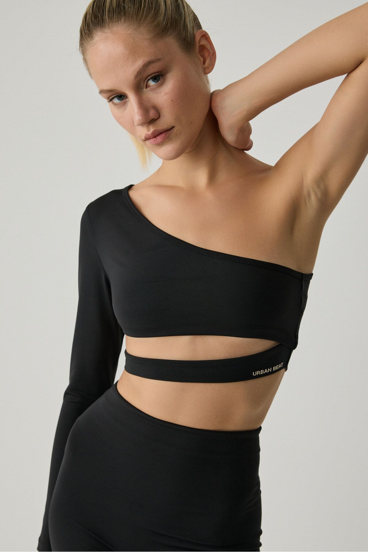 Urban Beat-SILVANNA Damen-Midi-Leggings mit schmalem Bein, Sportbekleidung, Radfahrer, Schwarz 4
