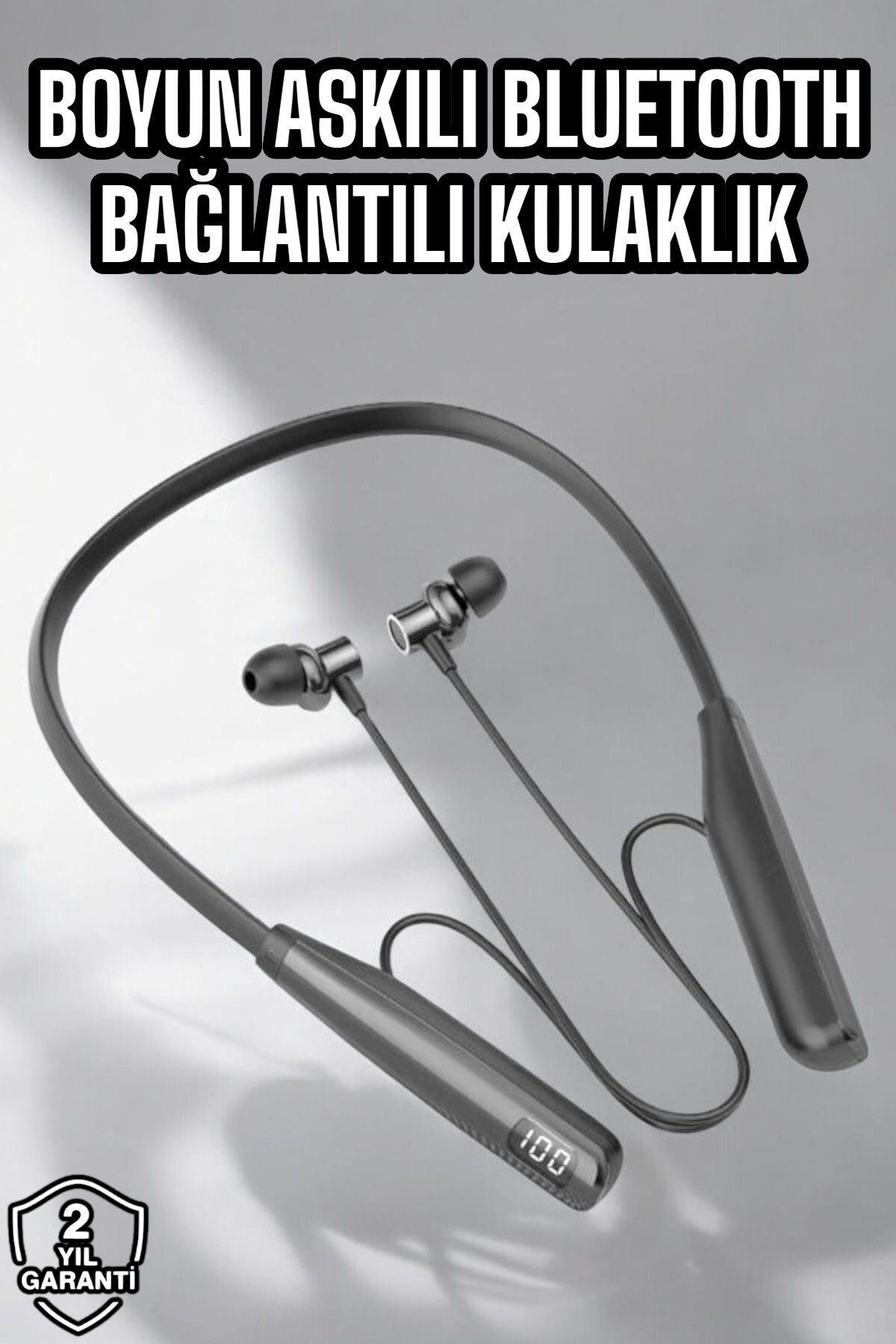 SCORPION TİCARET Boyun Bantlı Bluetooth Kulaklık Yüksek Ses Kaliteli 100 Saat Kulaklık