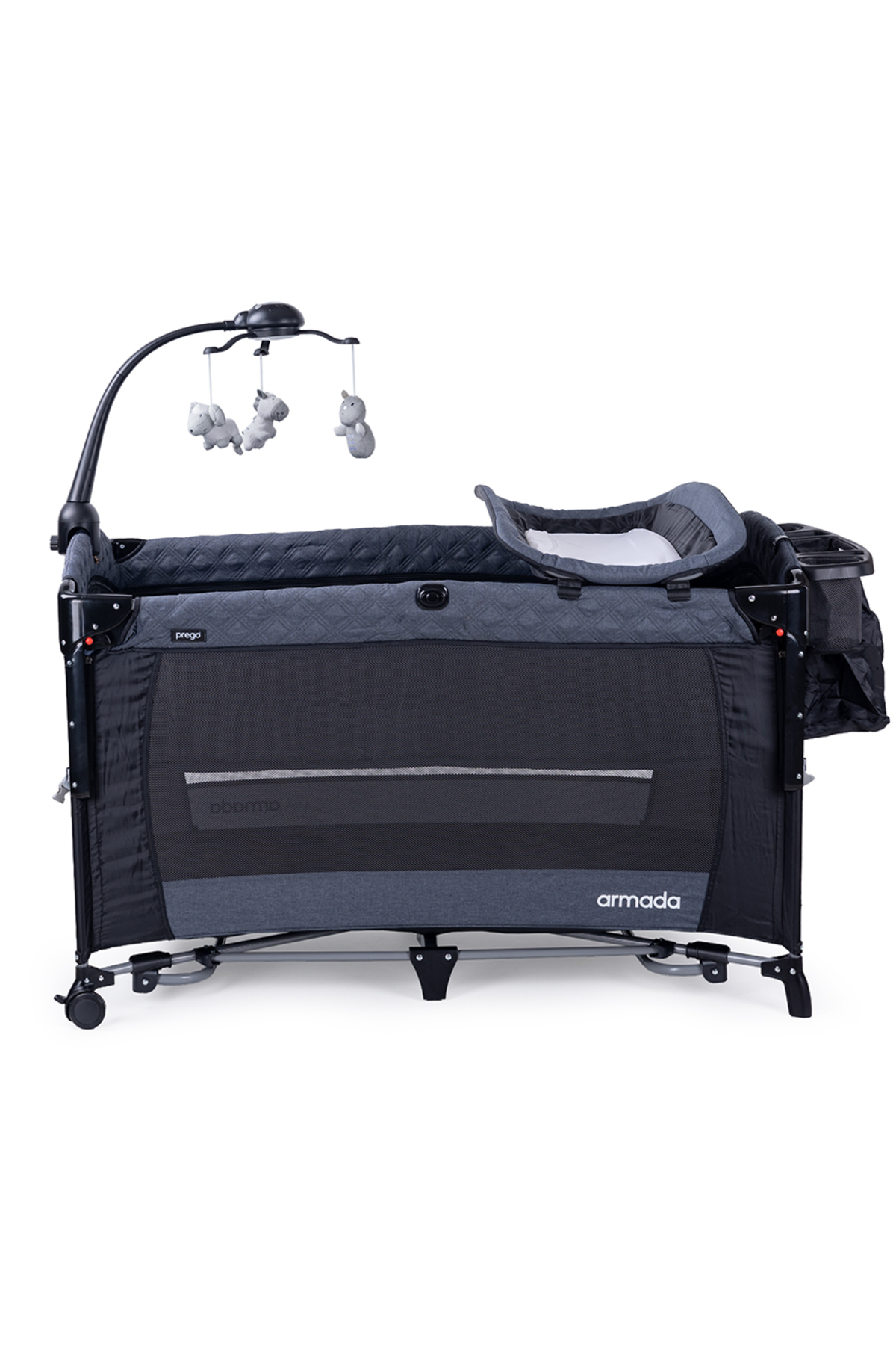 Prego Armada 70x120 cm Oyun Parkı Beşik ve Park Yatak - Sallanabilir Ara Katlı Lüks Bebek Yatağı fotoğrafı 5 (önizleme)