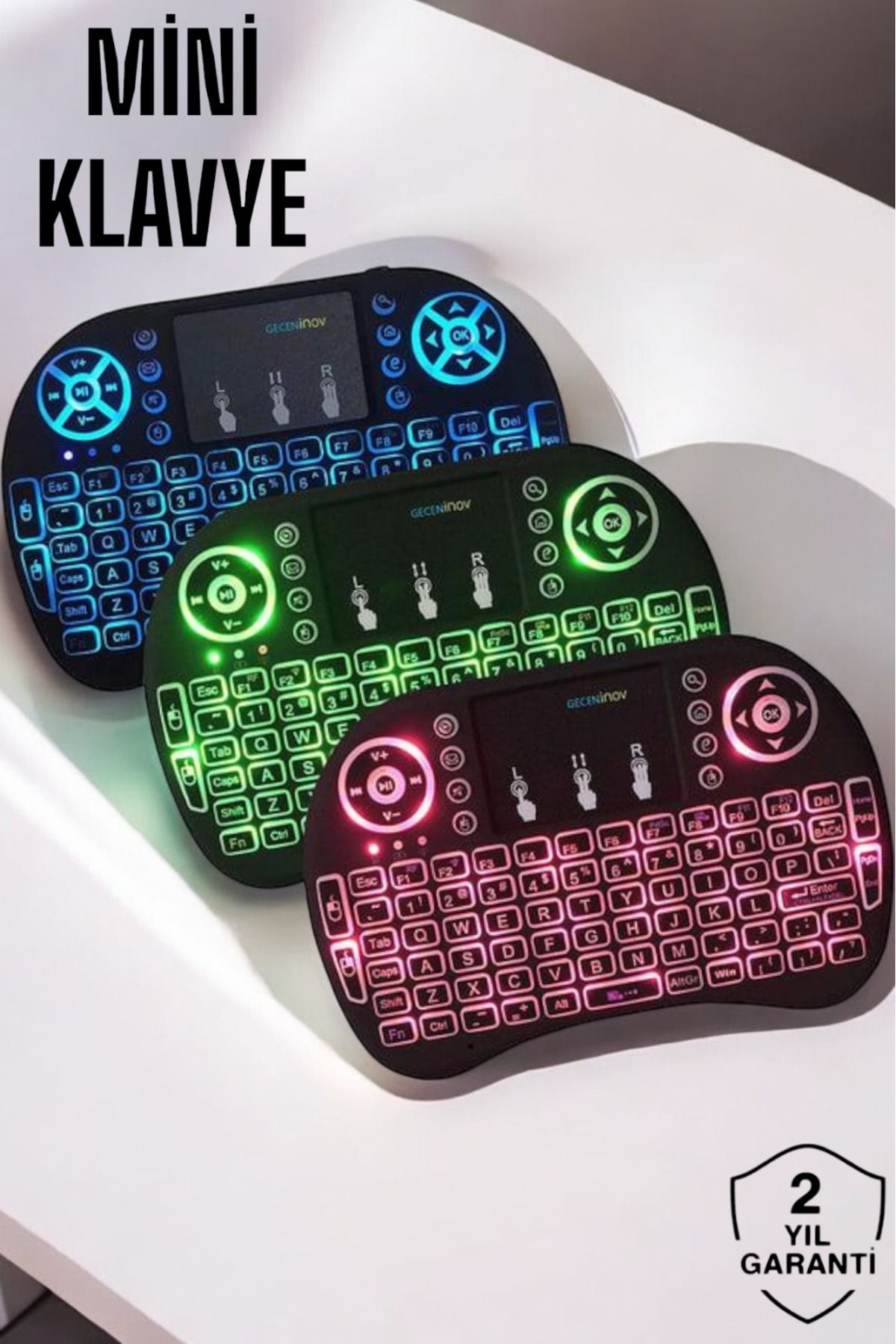 ASTRALTECH USB Bağlantılı Mini Q Klavye Işıklı Tüm Cihazlara Uyumlu