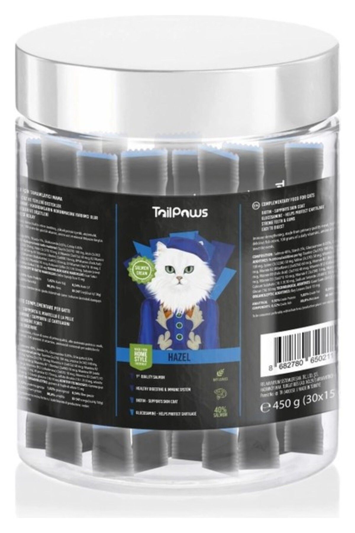 Orqinel Tail&Paws Balıklı Sıvı Ödül Maması 30 Adet * 15GR