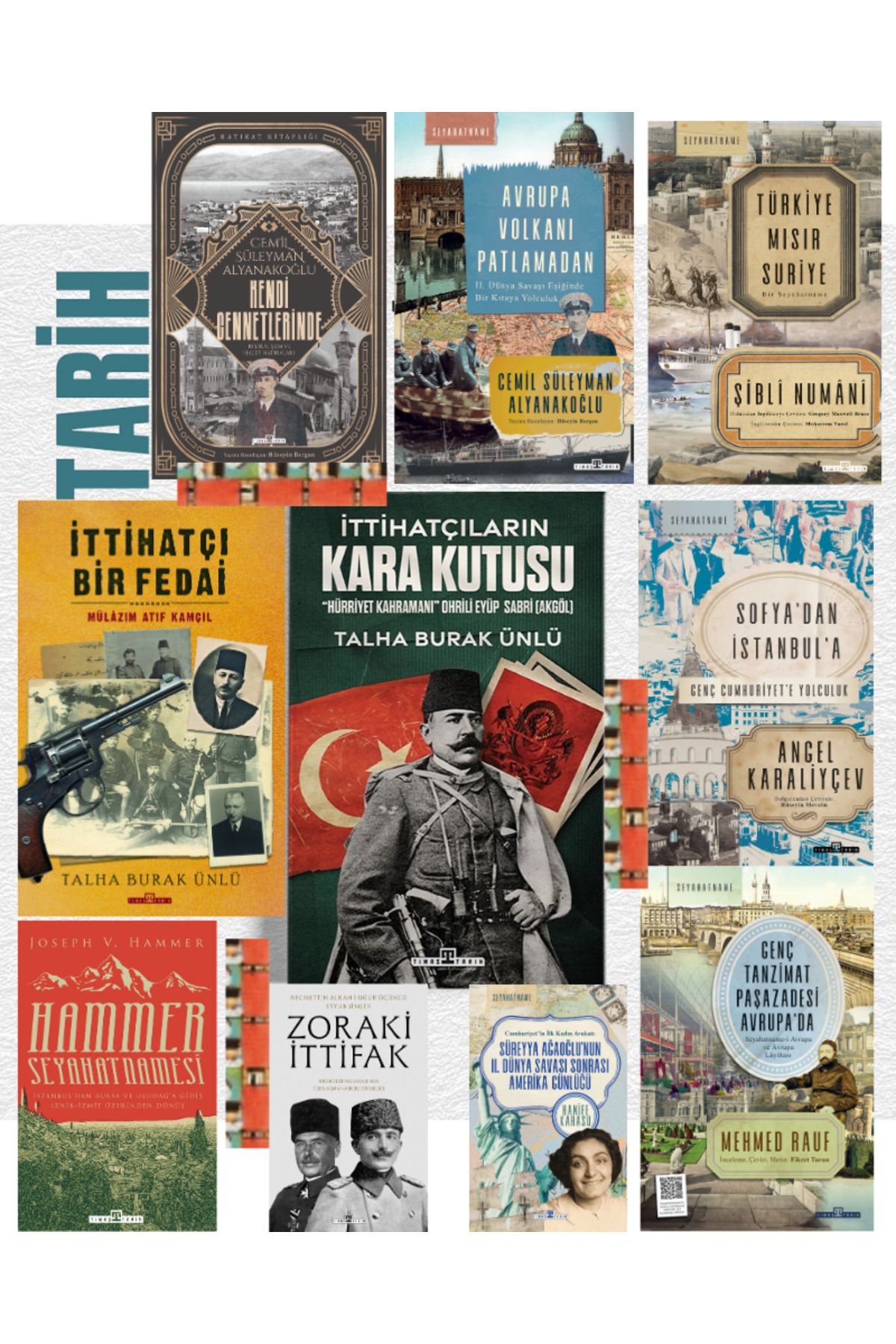 Timaş Yayınları Nitelikli seyahatname ve hatıra(10kitap)İttihatçıların Kara Kutusu, Kendi Cennetlerinde