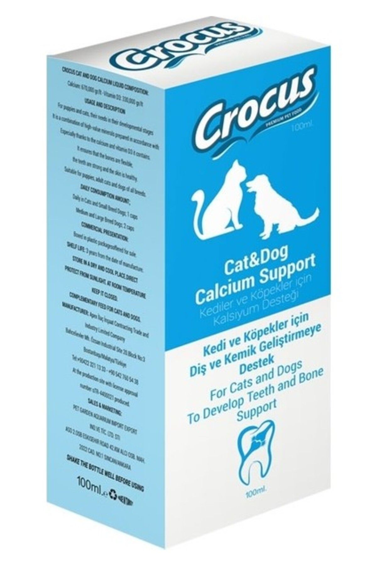 Crocus Kedi&köpek Kalsiyum Destek 100ML