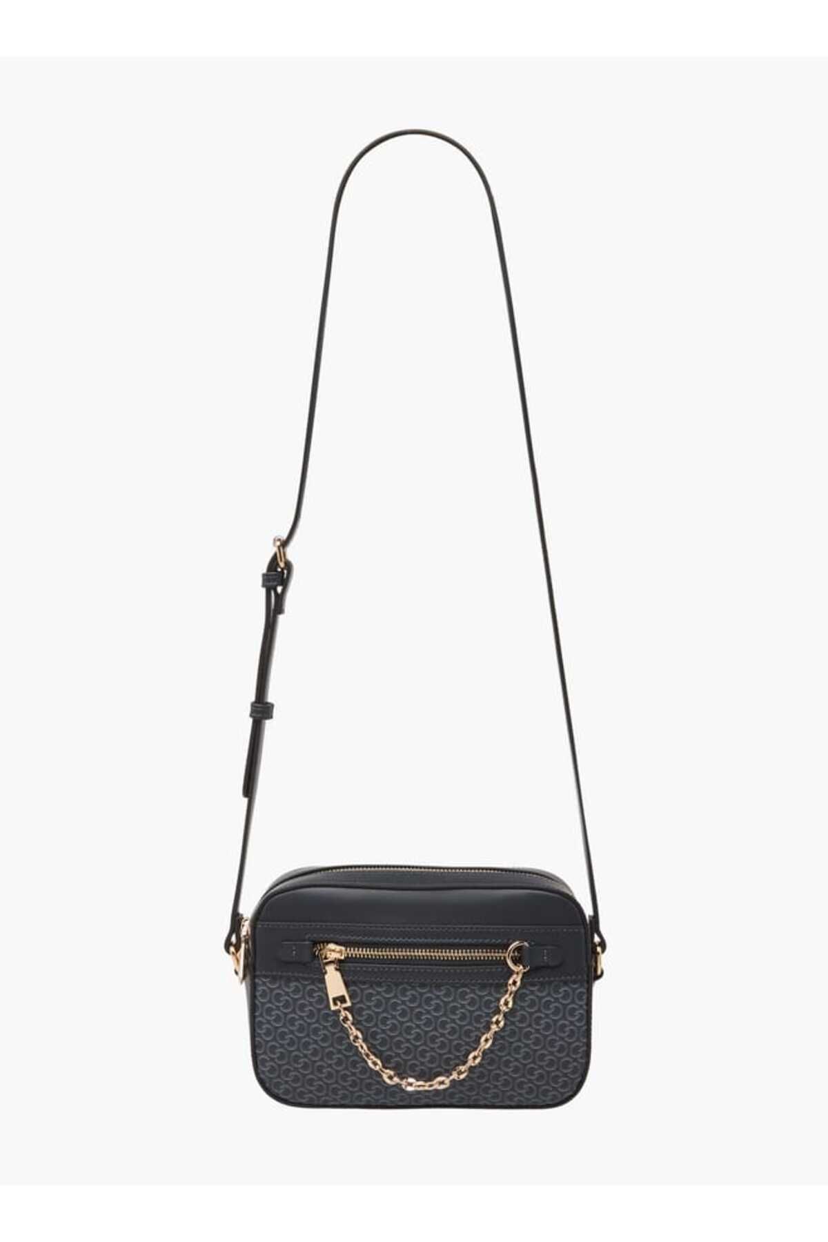 Celeste-Monogram Print Crossbody Bag with Adjustable Strap 2