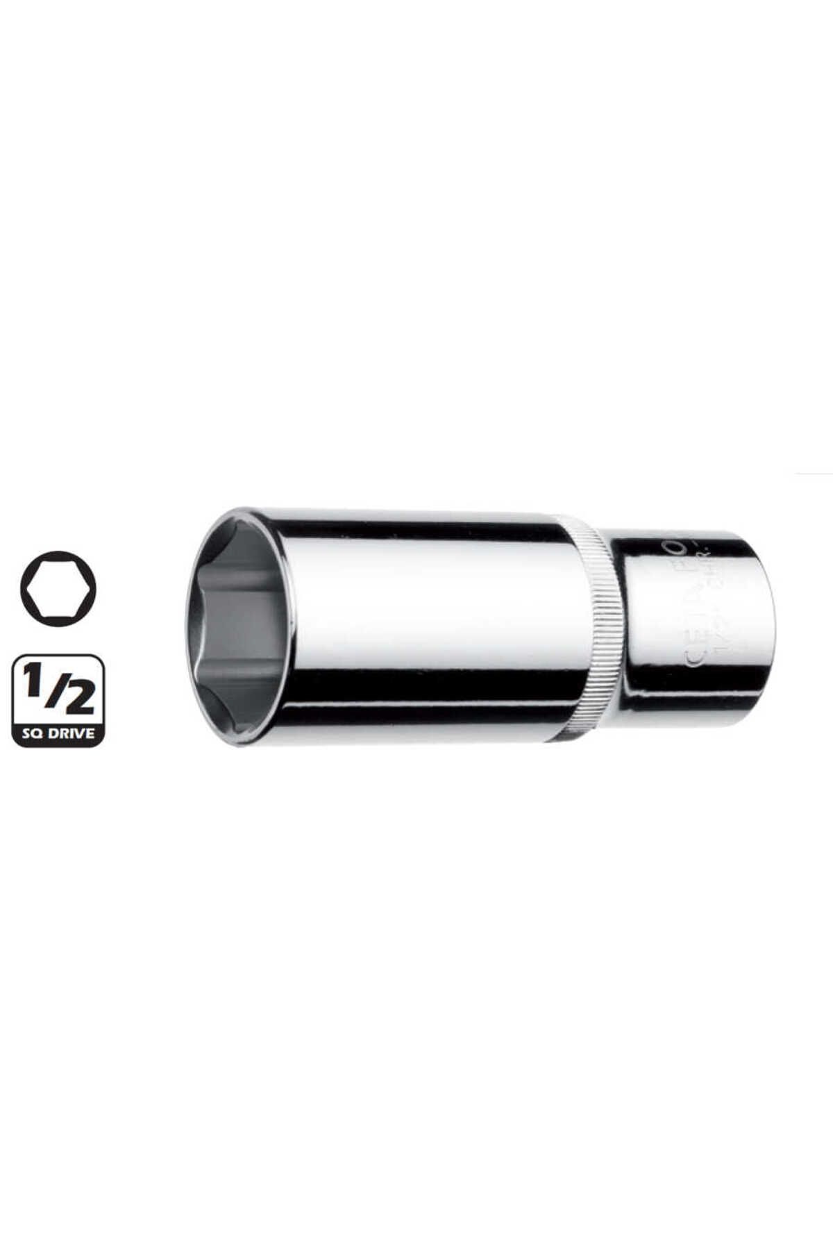 Ceta Form 1/2” 6 Köşe Derin Lokma Anahtar 14 mm-CETA C24-H14