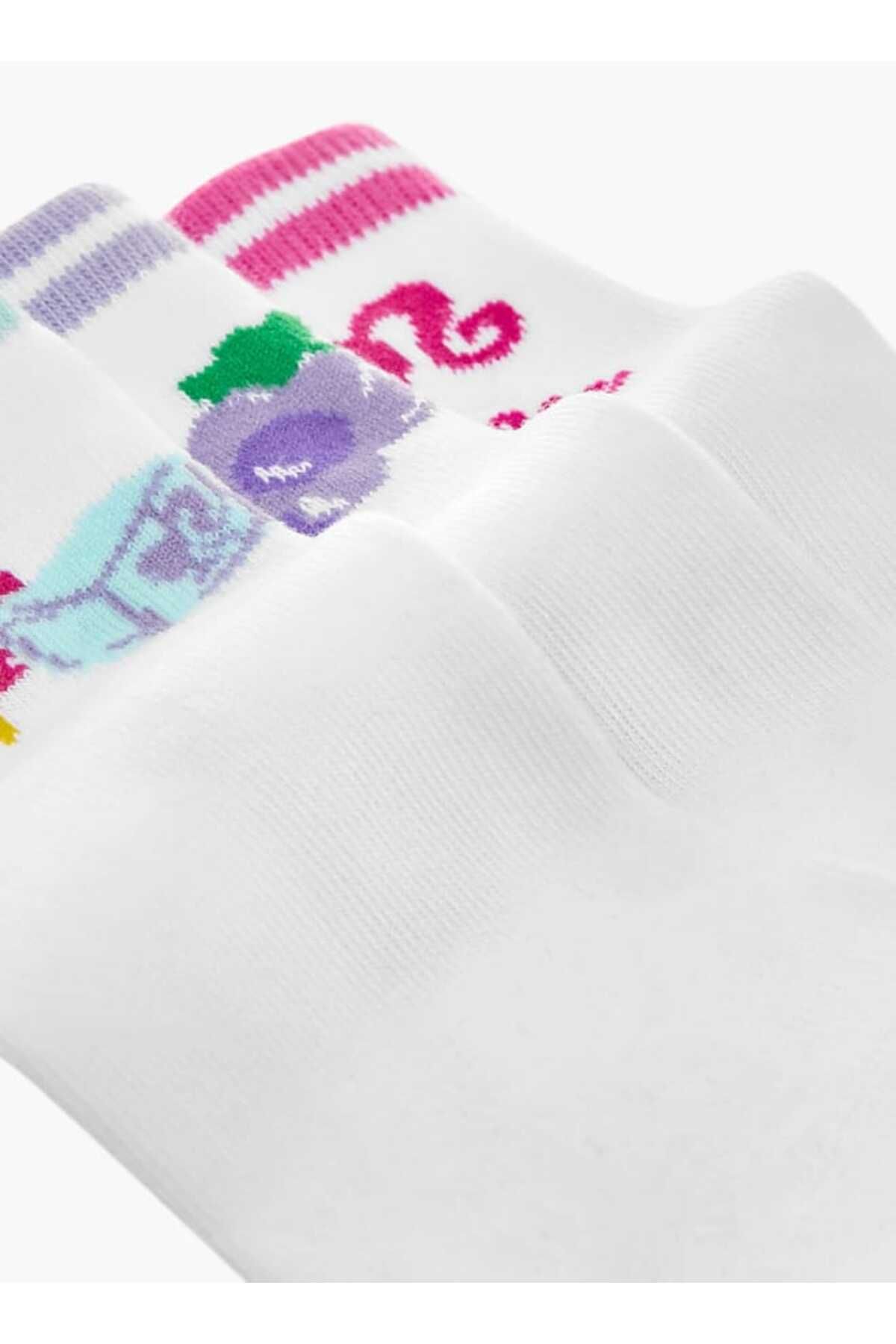 Barbie-Print Ankle Length Socks - Set of 5 3