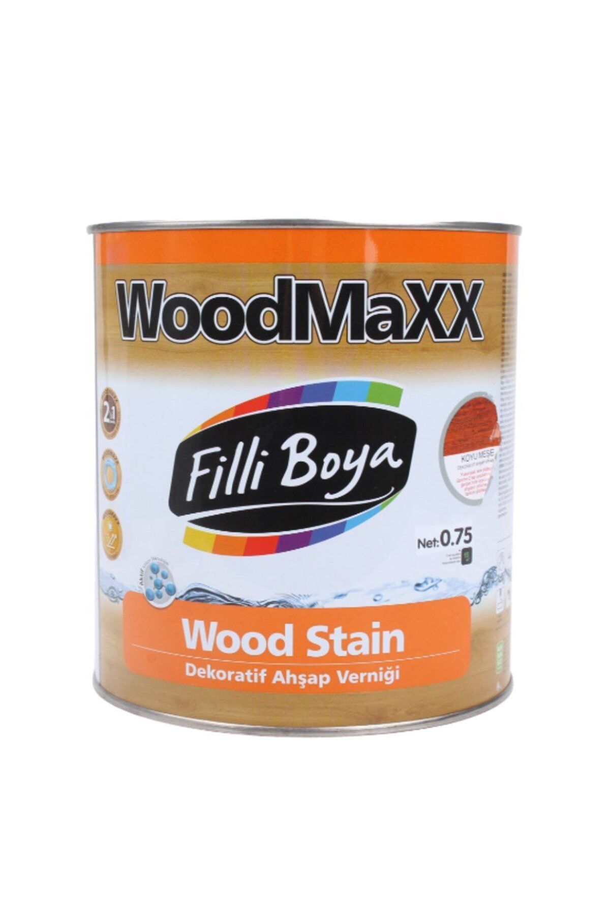 Filli WoodMaxx Dek Ahşap Verniği (Vernikli)R.Koyumeşe 0,75L 3000-3294-11-00005