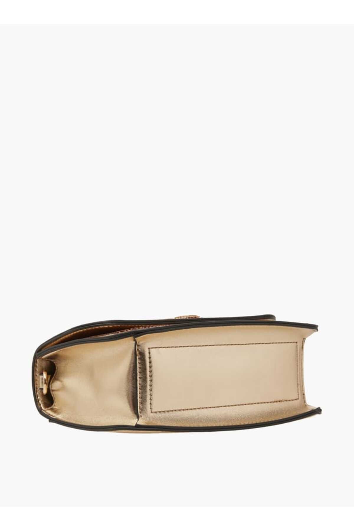 Celeste-Celeste Embellished Satchel Bag with Button Closure and Chain Strap 6