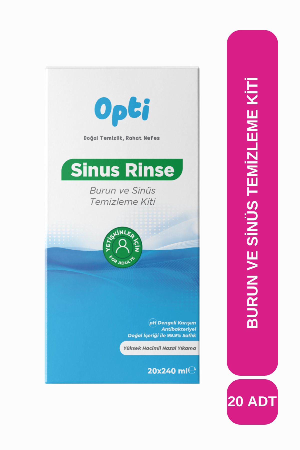 Opti Sinus Rinse Kit Yetişkin 240 Ml 20 Saşe