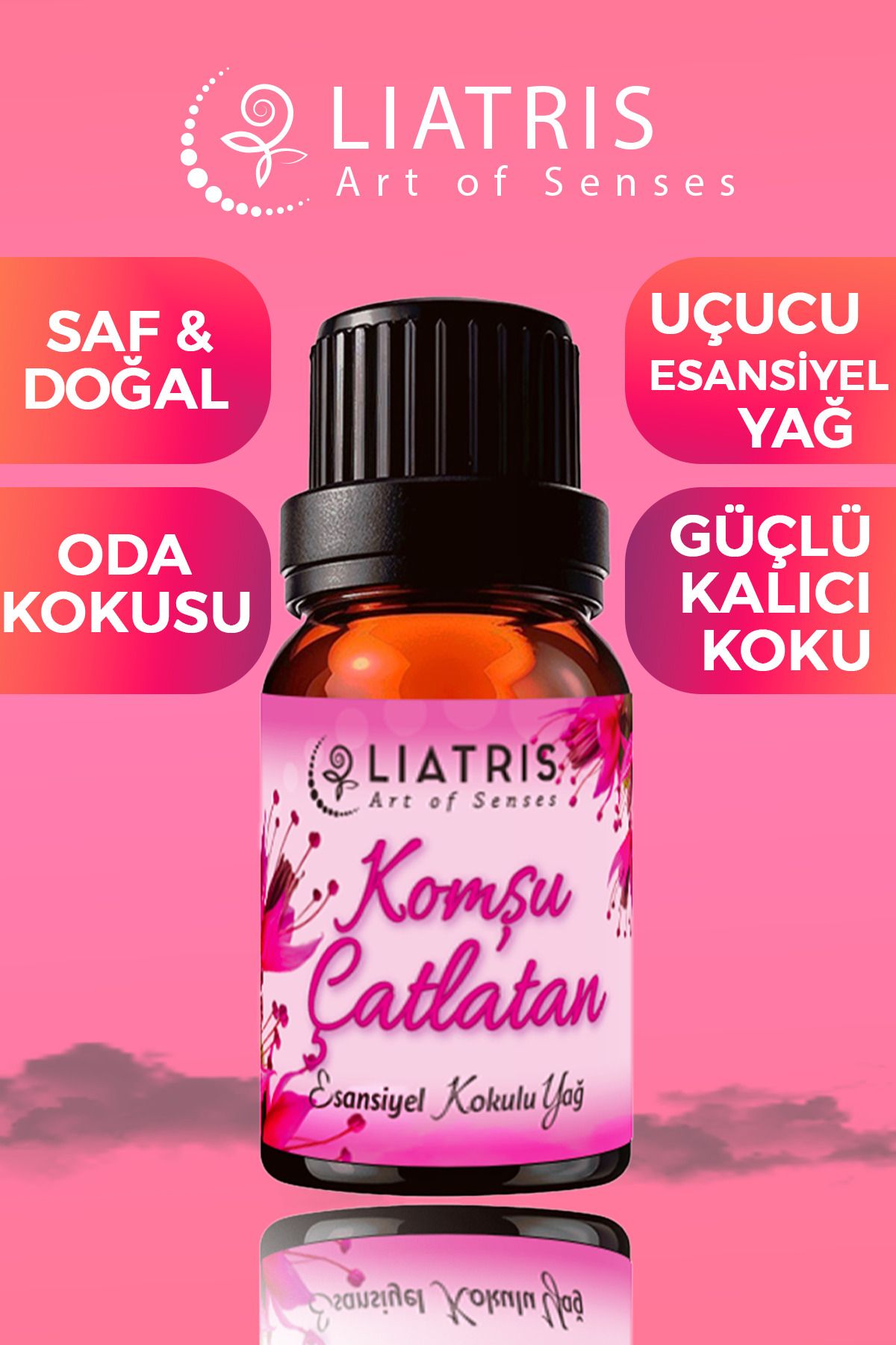 liatris Komşu çatlatan esansiyel uçucu yağ,hava nemlendirici,oda parfümü 10ml %100 Saf & doğal koku