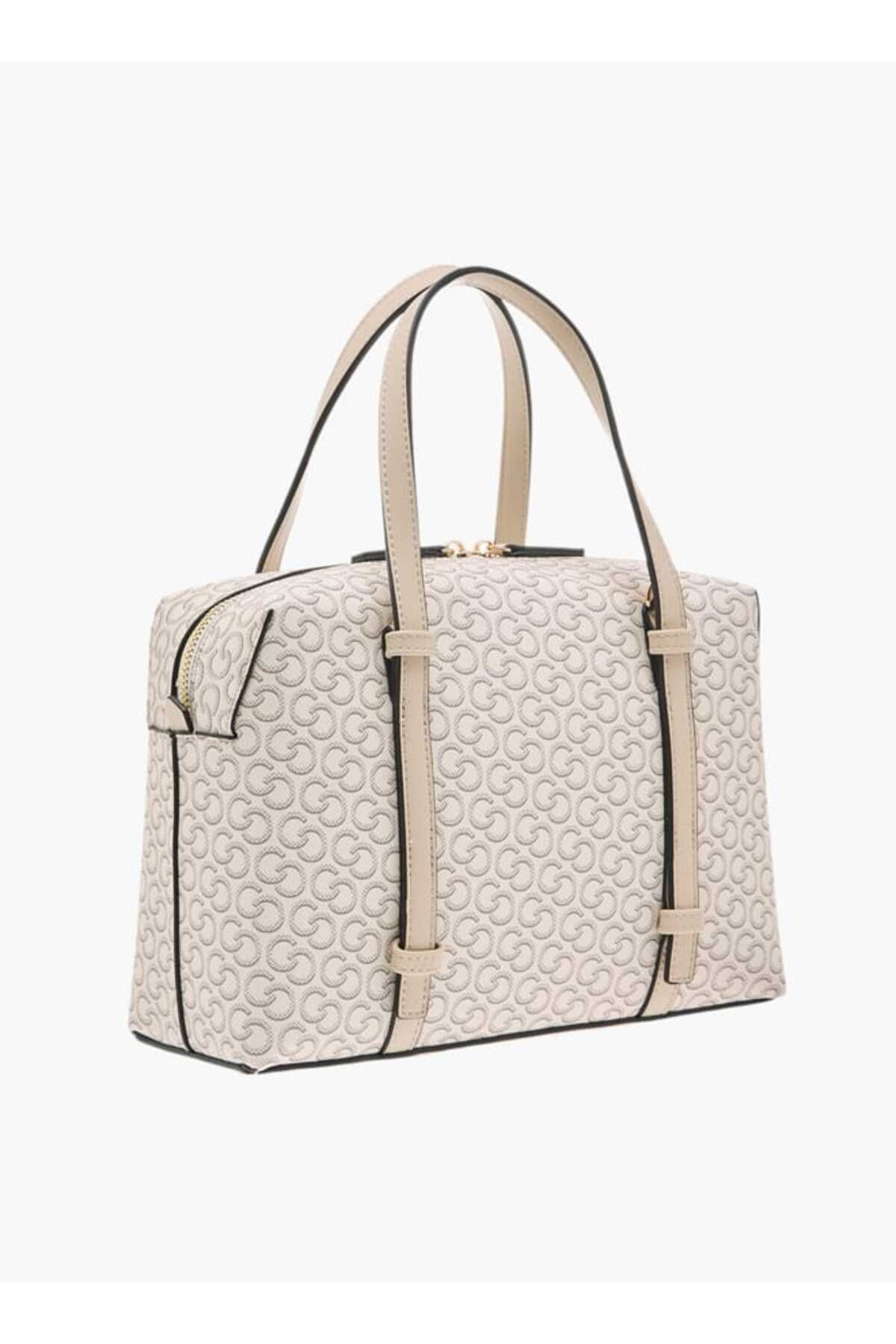 Celeste-Monogram Print Tote Bag with Detachable Strap and Handles 3