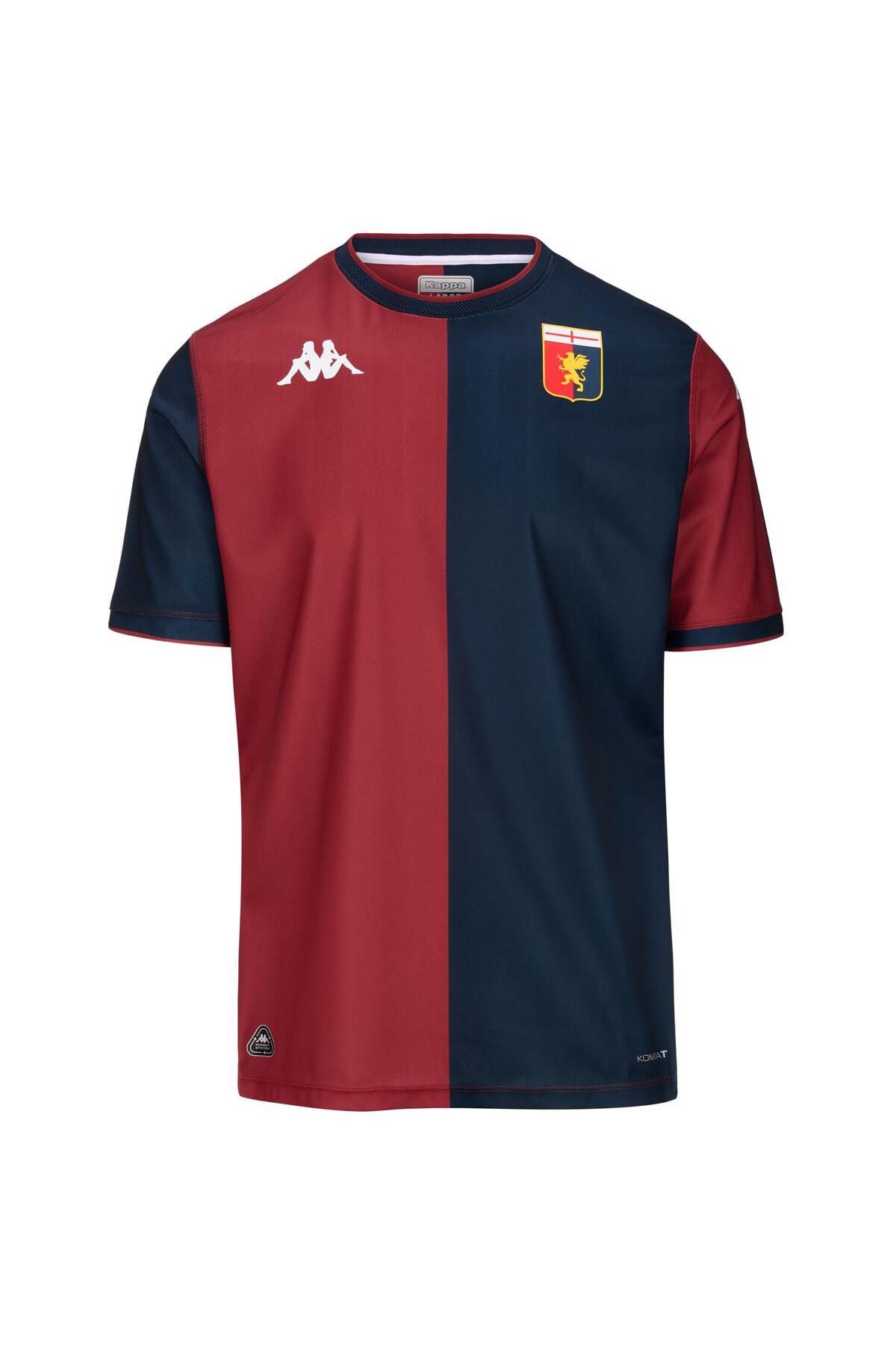 Kappa Kombat 2025 Genoa Home Erkek Kırmızı Regular Fit Forma