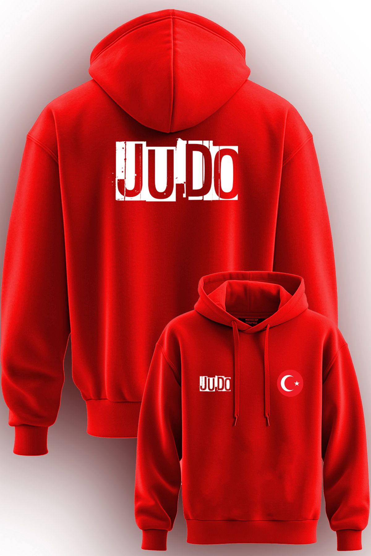 TOP GLORY-Judo Printed Hooded Sweatshirt - 3 Rope Raster Judo Sweat Judo13003 1