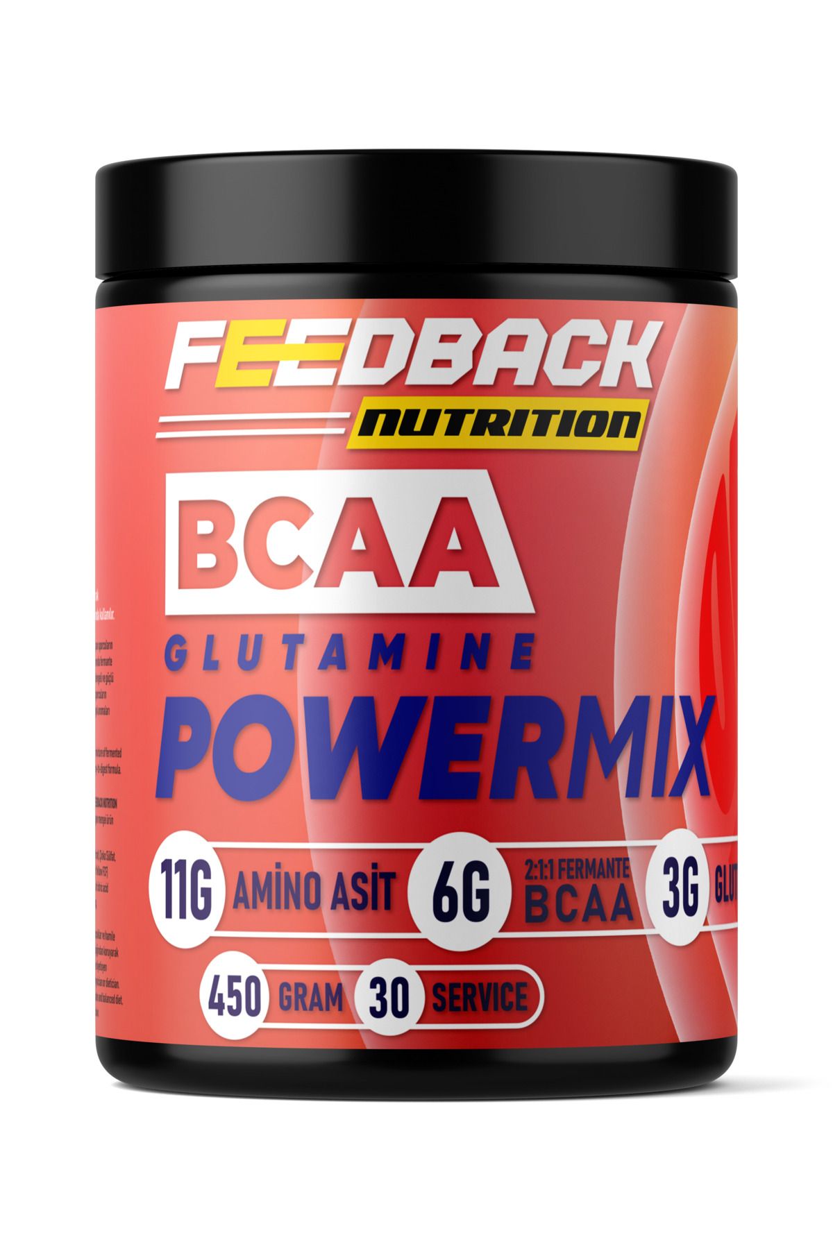 Feedback Nutrition Bcaa + Glutamin Power Mix 450 Gr Portakal&Şeftali