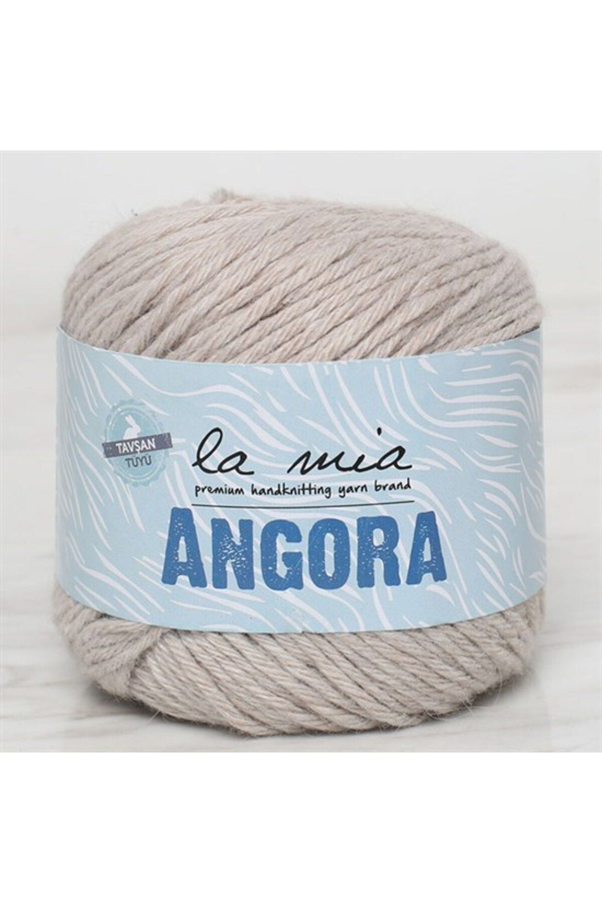 Store La Mia Angora 50gr. Bej El Örgü İpi - L003 - 34218