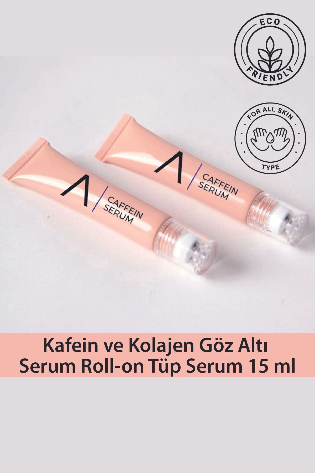 Aceso Naturals Kafein ve Kolajen Göz Altı Serum Roll-on Tüp Serum 15 ml