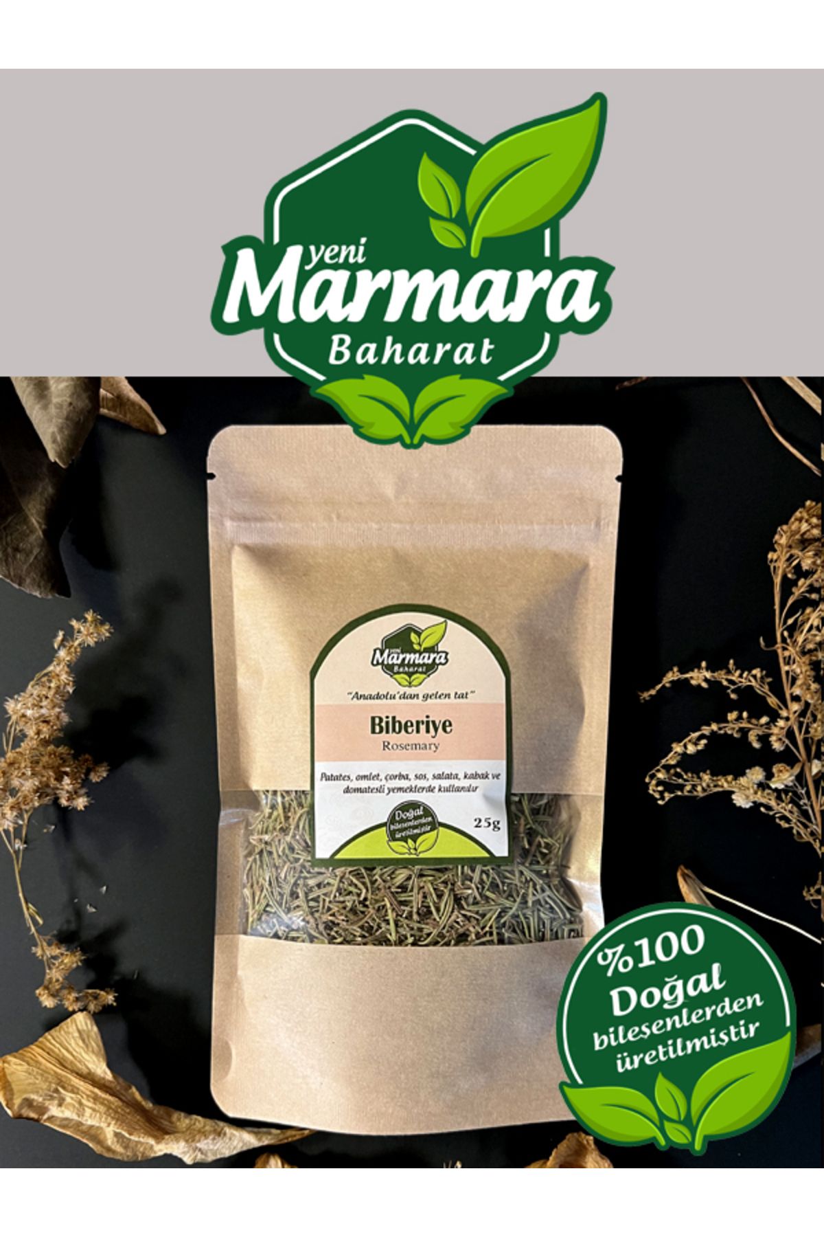 MARMARA BAHARAT Biberiye 25 Gr Kilitlenir Ambalaj