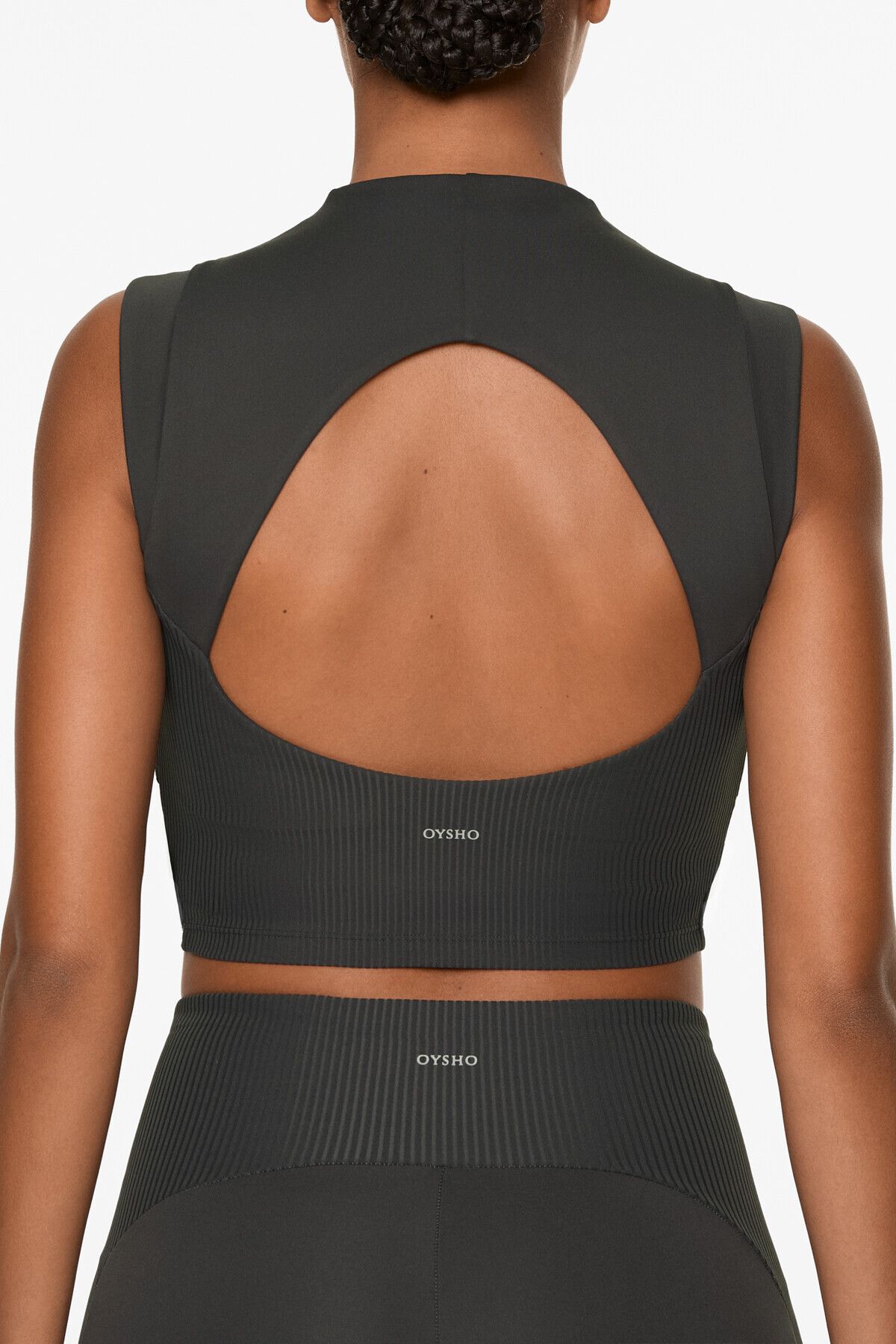 Oysho Sırtı açık comfortlux rib tank top