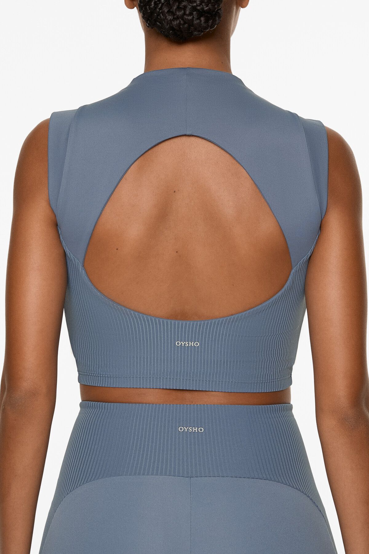 Oysho Sırtı açık comfortlux rib tank top