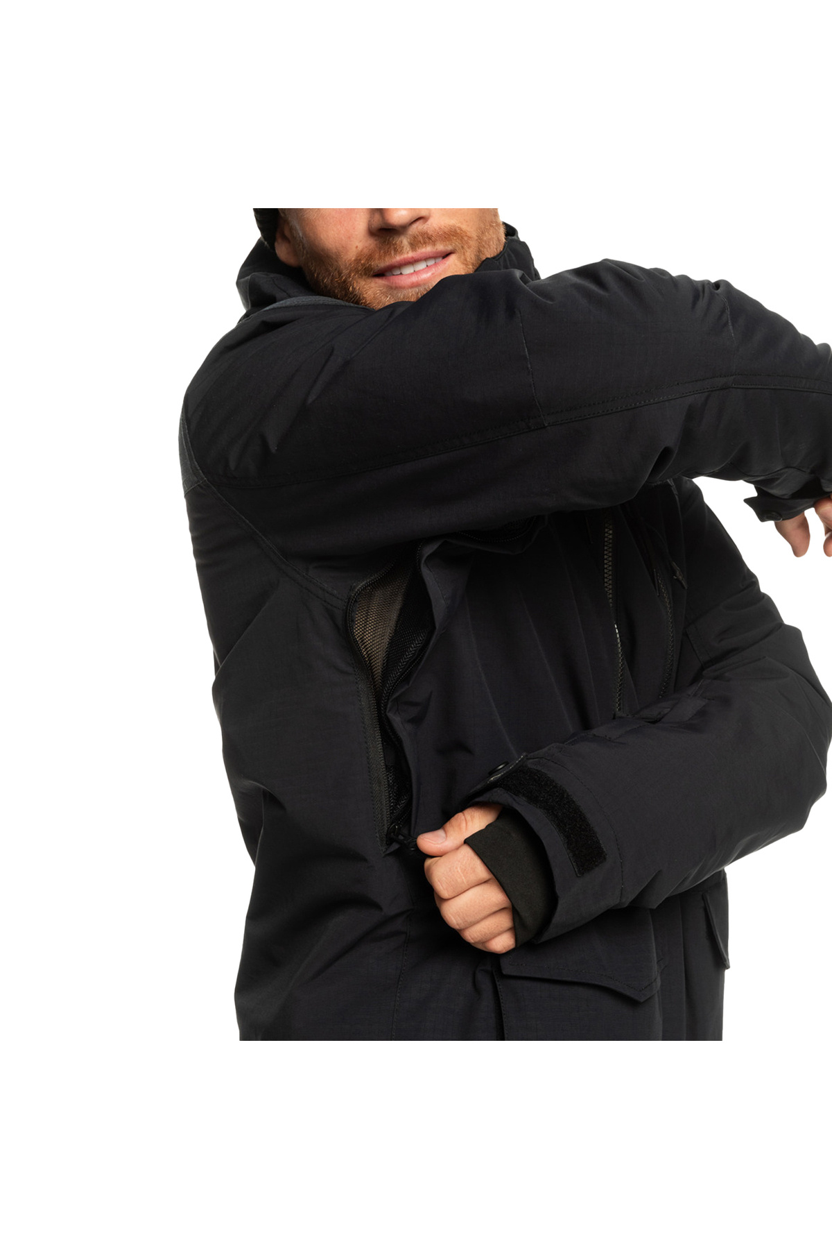 Quiksilver-Men's Snowboard Jacket Fairbanks Jk Black Ski/Snowboard Wear Men 4