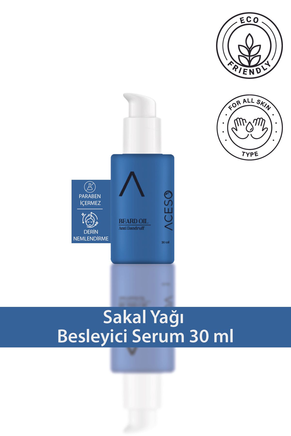 Aceso Cosmetics Sakal Yağı Kepek Önleyici Serum 30 ml