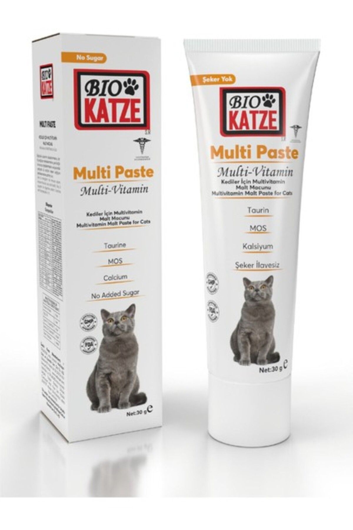 BİOKATZE Biokatze Multi Paste Kediler Için Multivitamin Malt Macunu 30GR