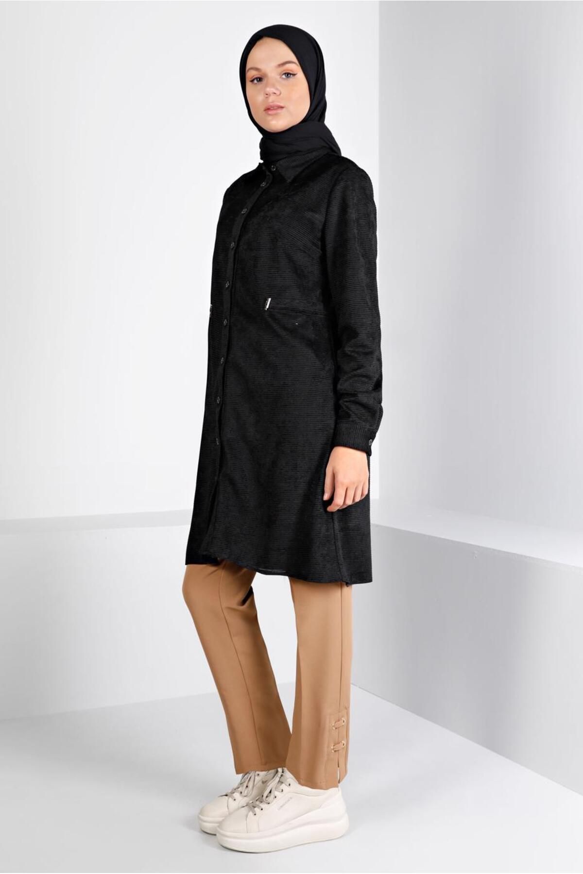 Alvina-Velvet Shirt Tunic 43441 2